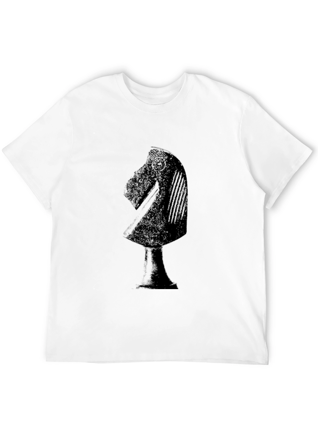 Chess Knight Graphic T-Shirt - Black