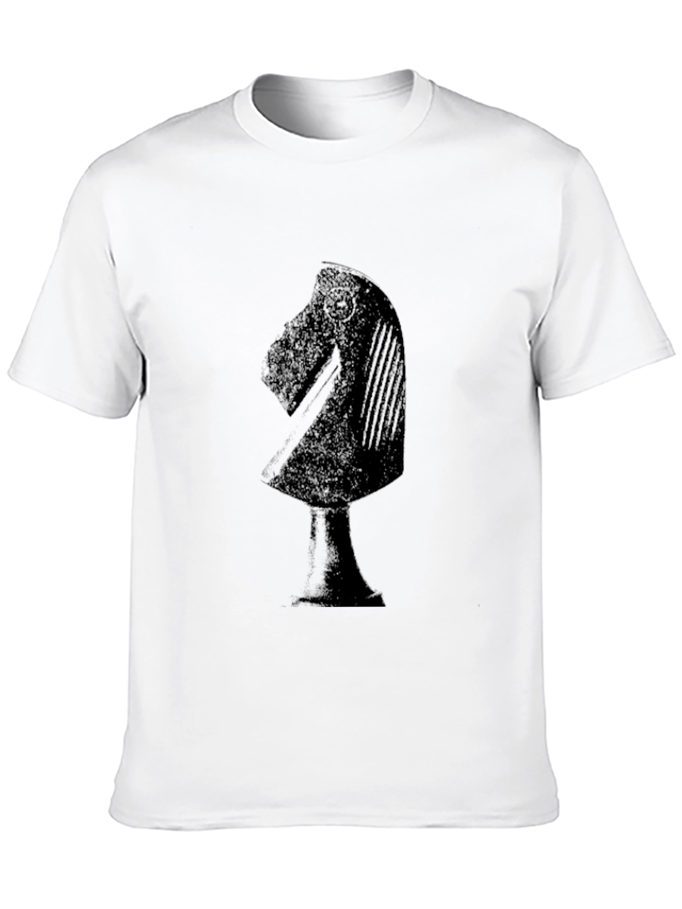 Chess Knight Graphic T-Shirt - Black