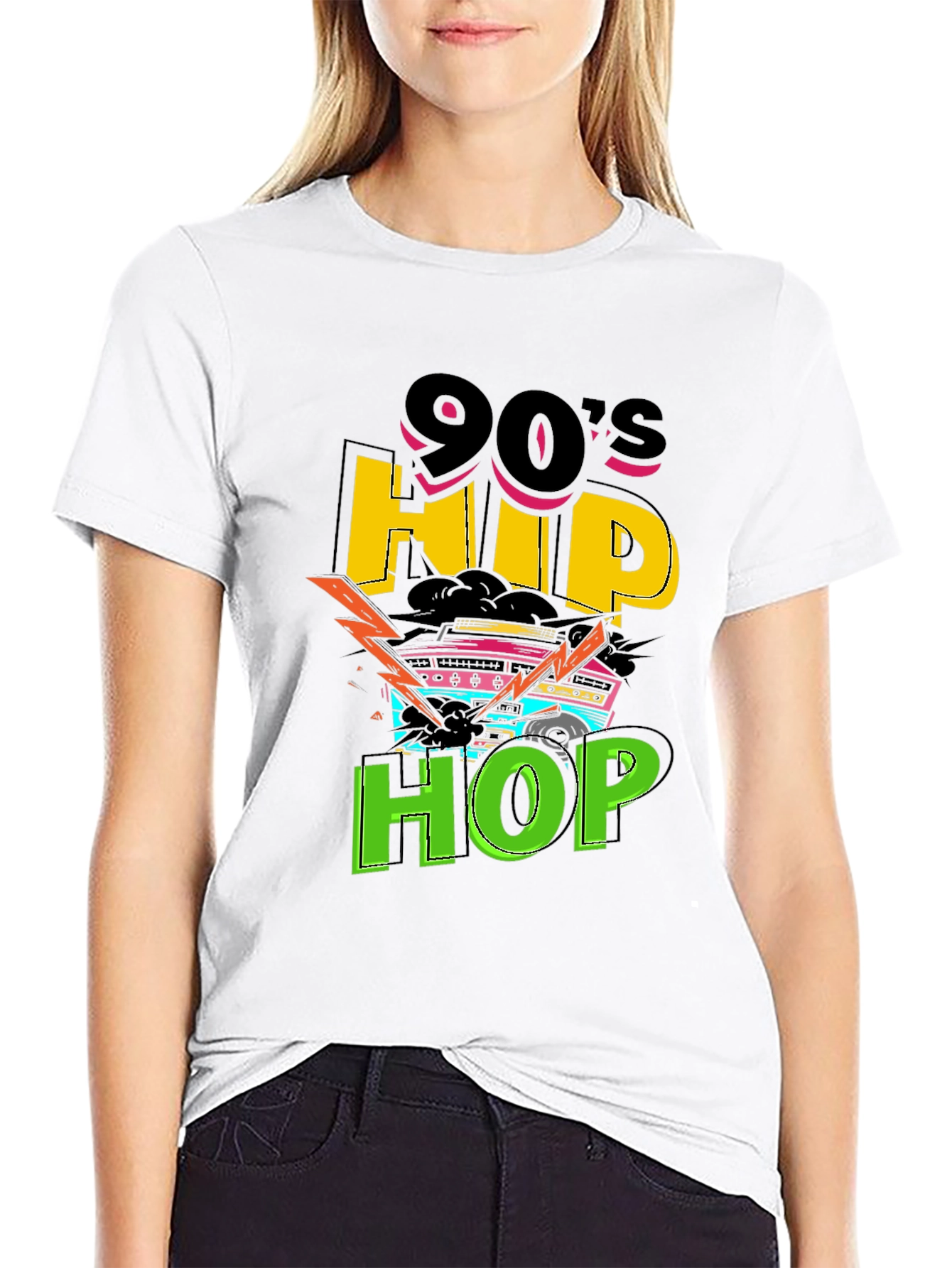 90s Hip Hop Graphic Tee - Retro Style T-Shirt