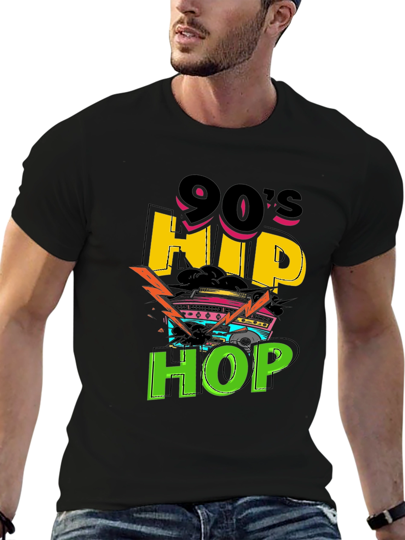 90s Hip Hop Graphic Tee - Retro Style T-Shirt