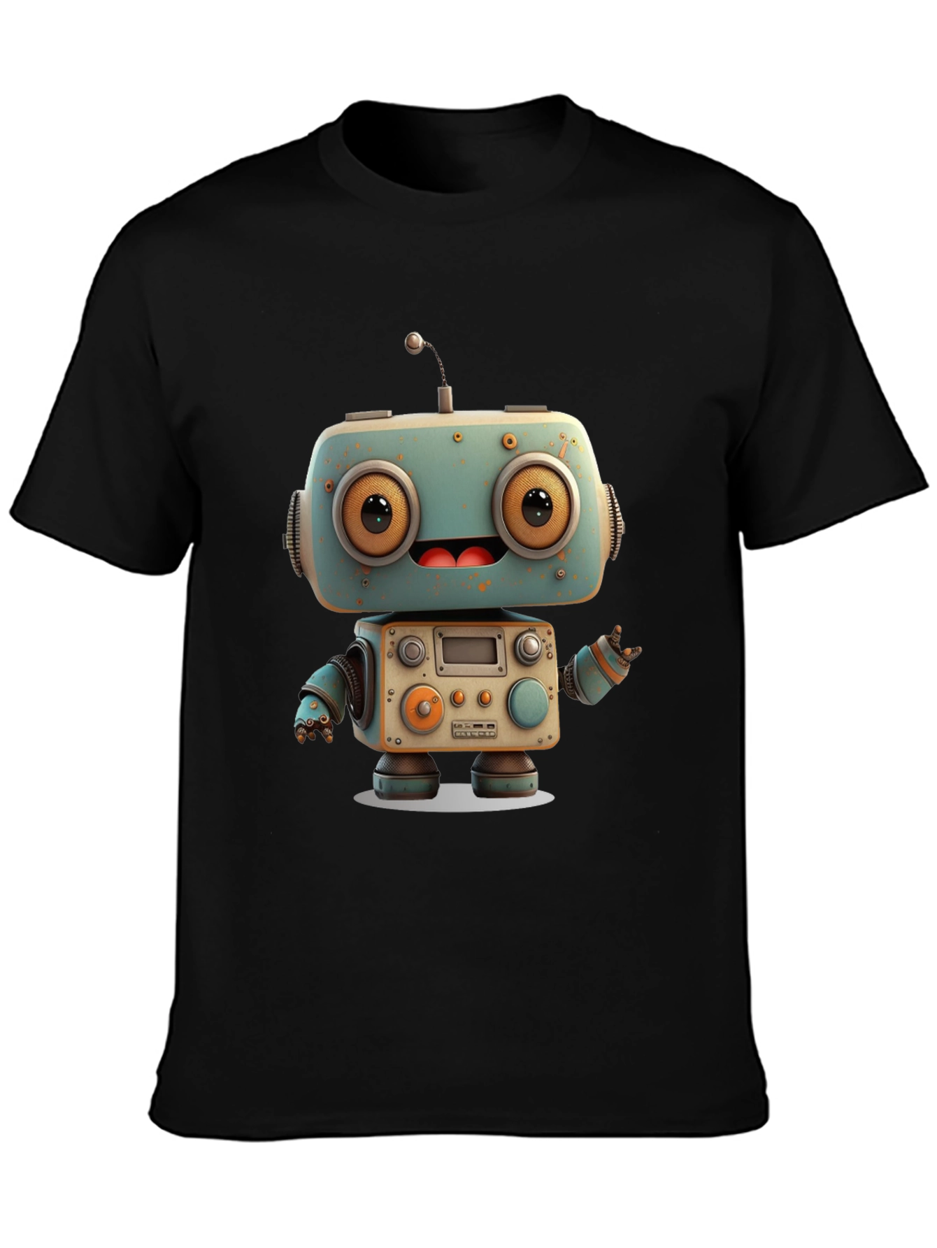 Robot Graphic Tee - Unique Design