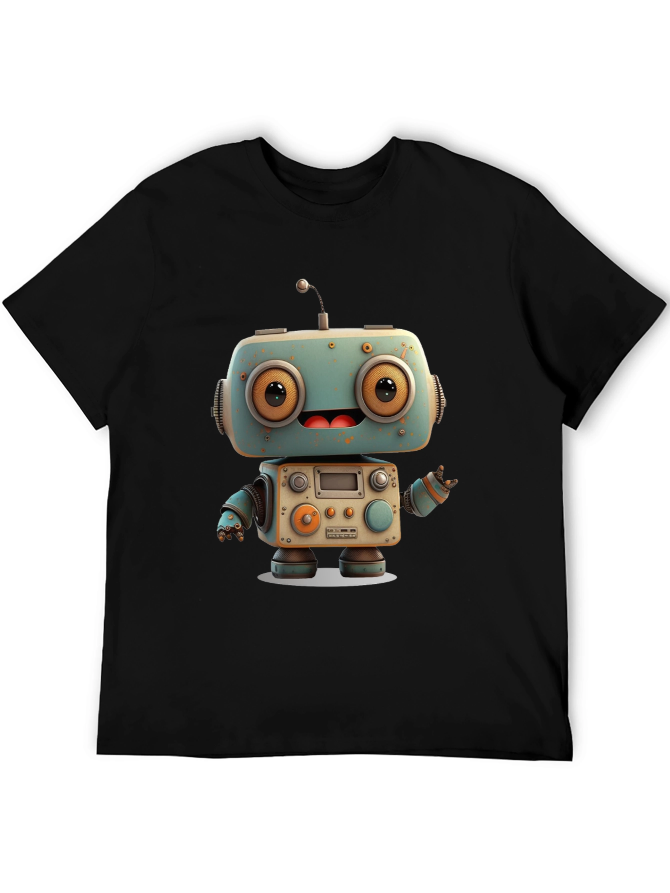 Robot Graphic Tee - Unique Design