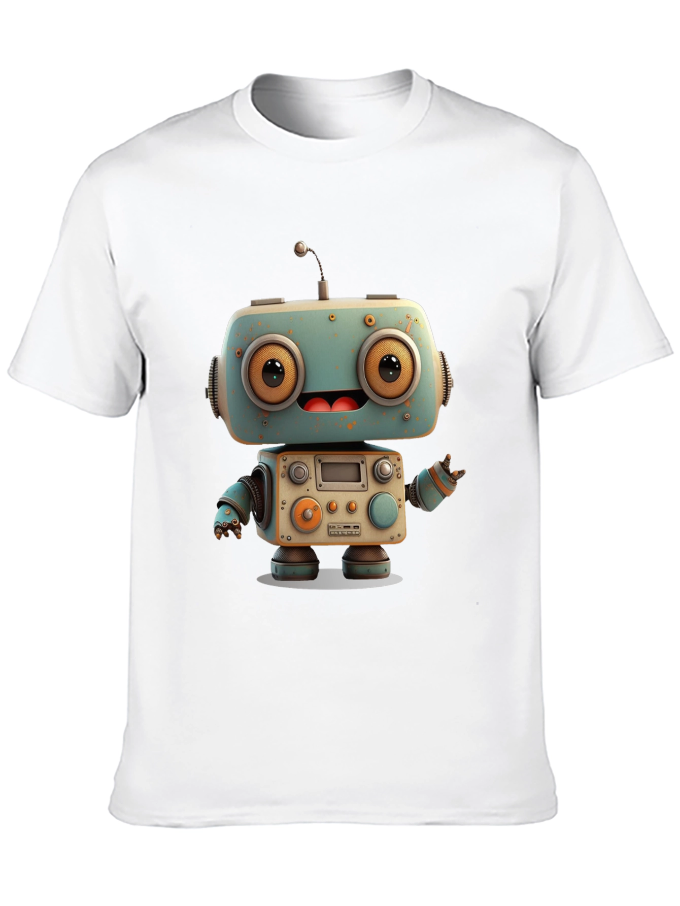 Robot Graphic Tee - Unique Design
