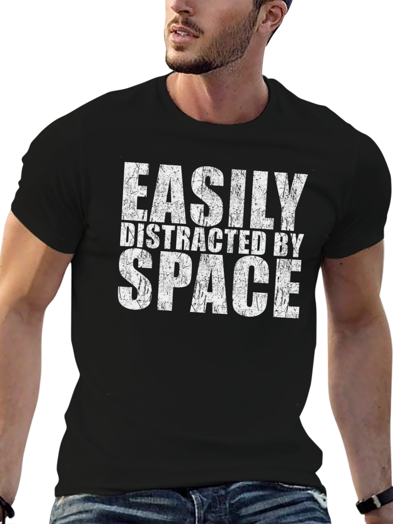 Easily Distracted By Space Graphic Tee