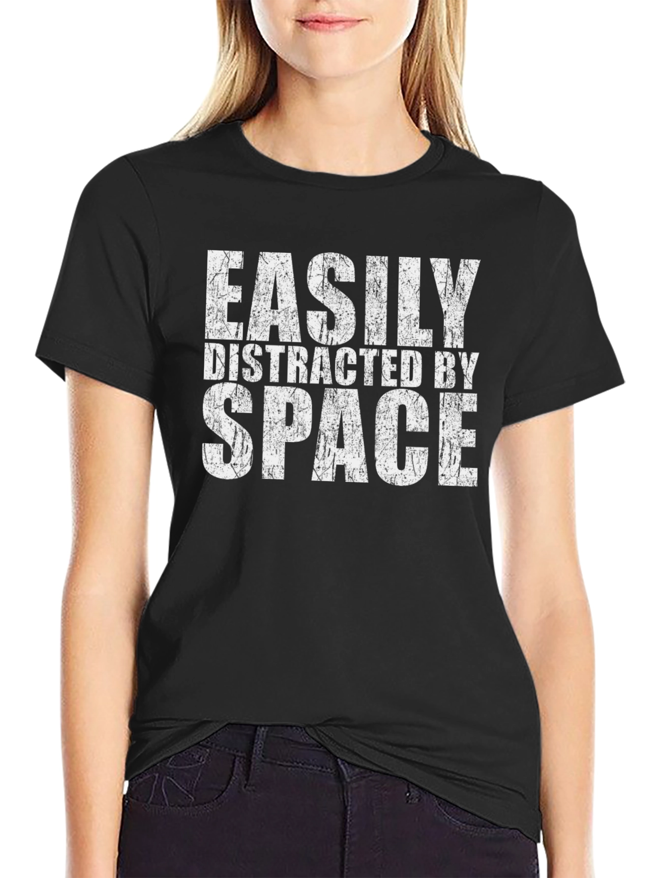 Easily Distracted By Space Graphic Tee