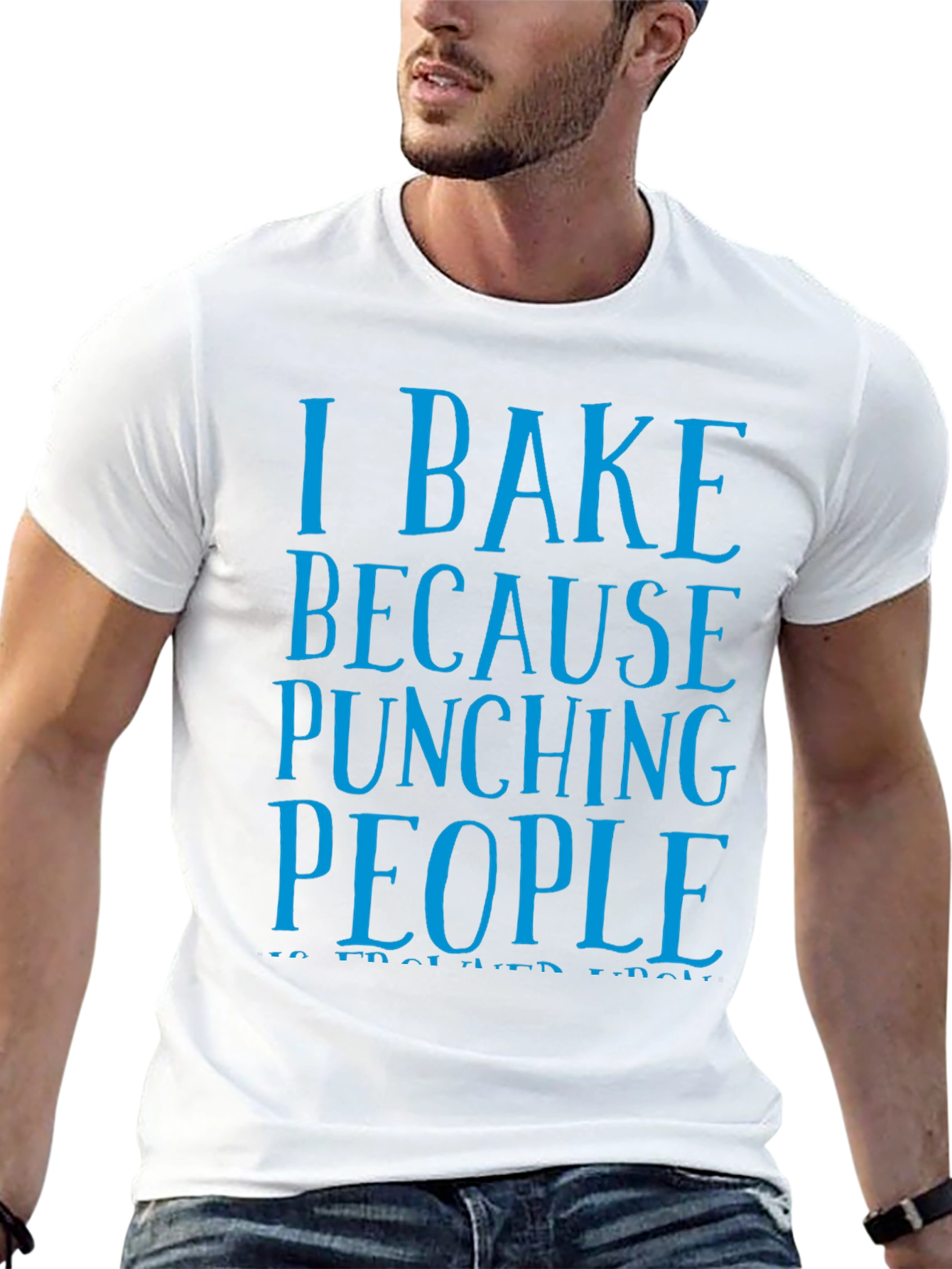 I Bake Because Punching People Funny T-Shirt
