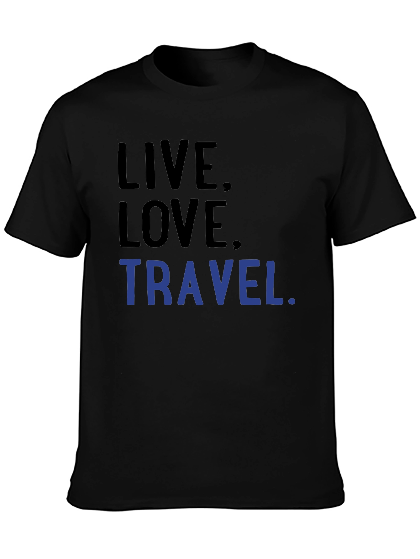 Live Love Travel Graphic Tee -  Cotton Blend