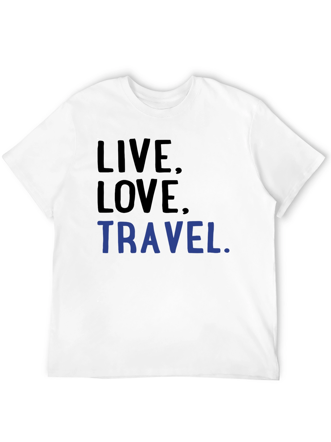 Live Love Travel Graphic Tee -  Cotton Blend