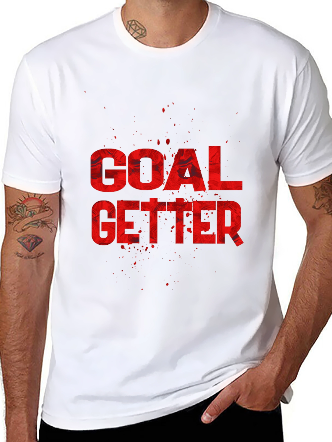 Goal Getter Graphic Tee - Black