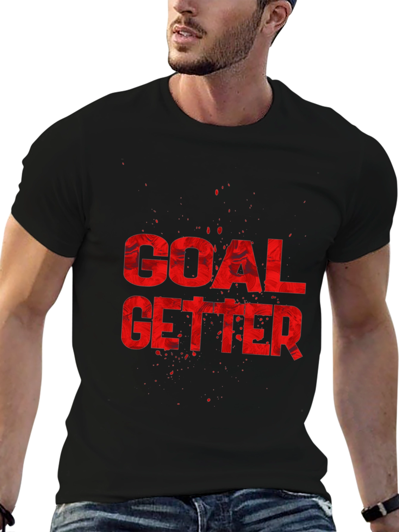 Goal Getter Graphic Tee - Black
