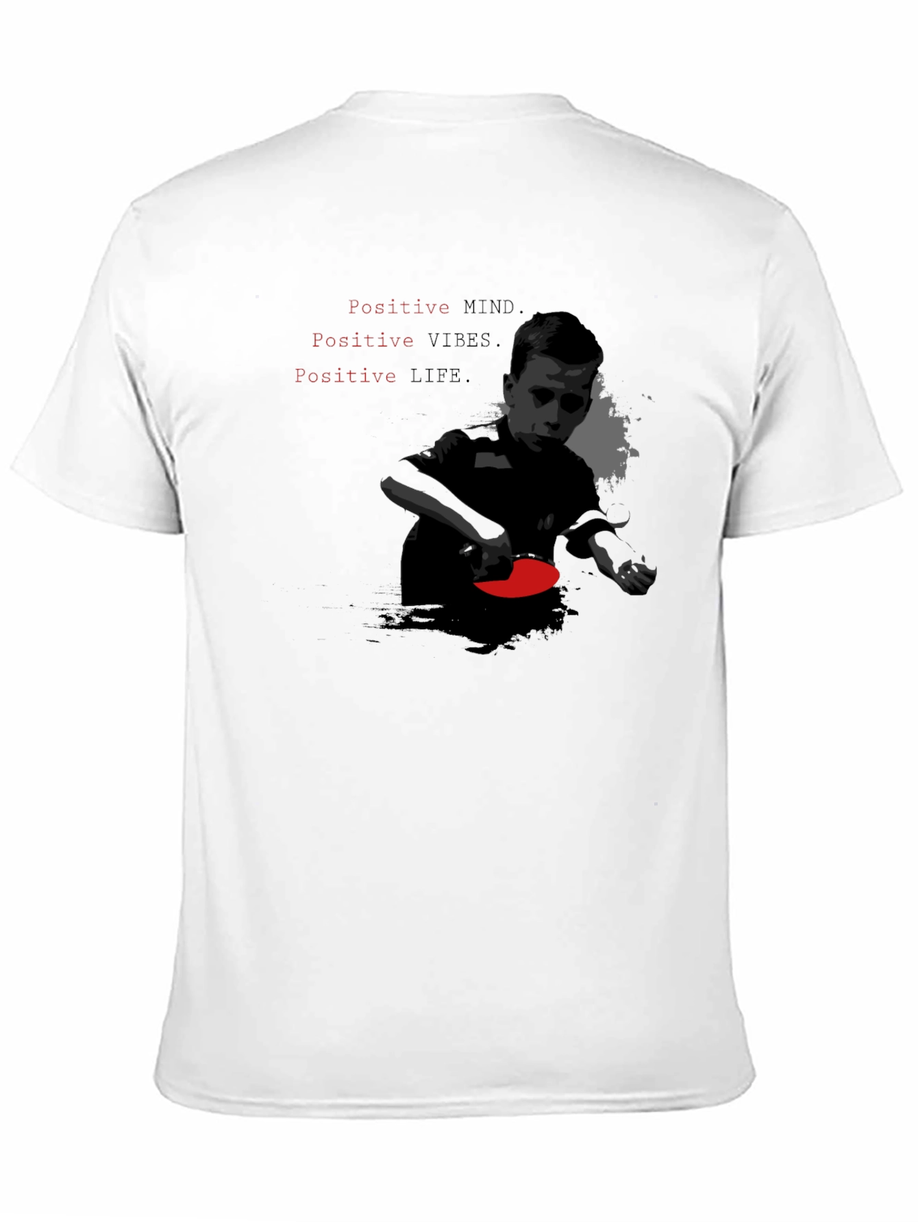 Positive Vibes Black Graphic Tee