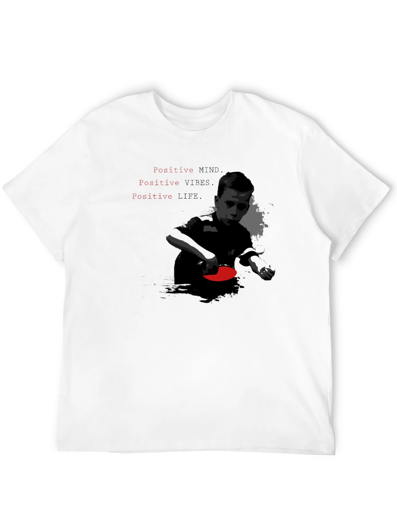 Positive Vibes Black Graphic Tee