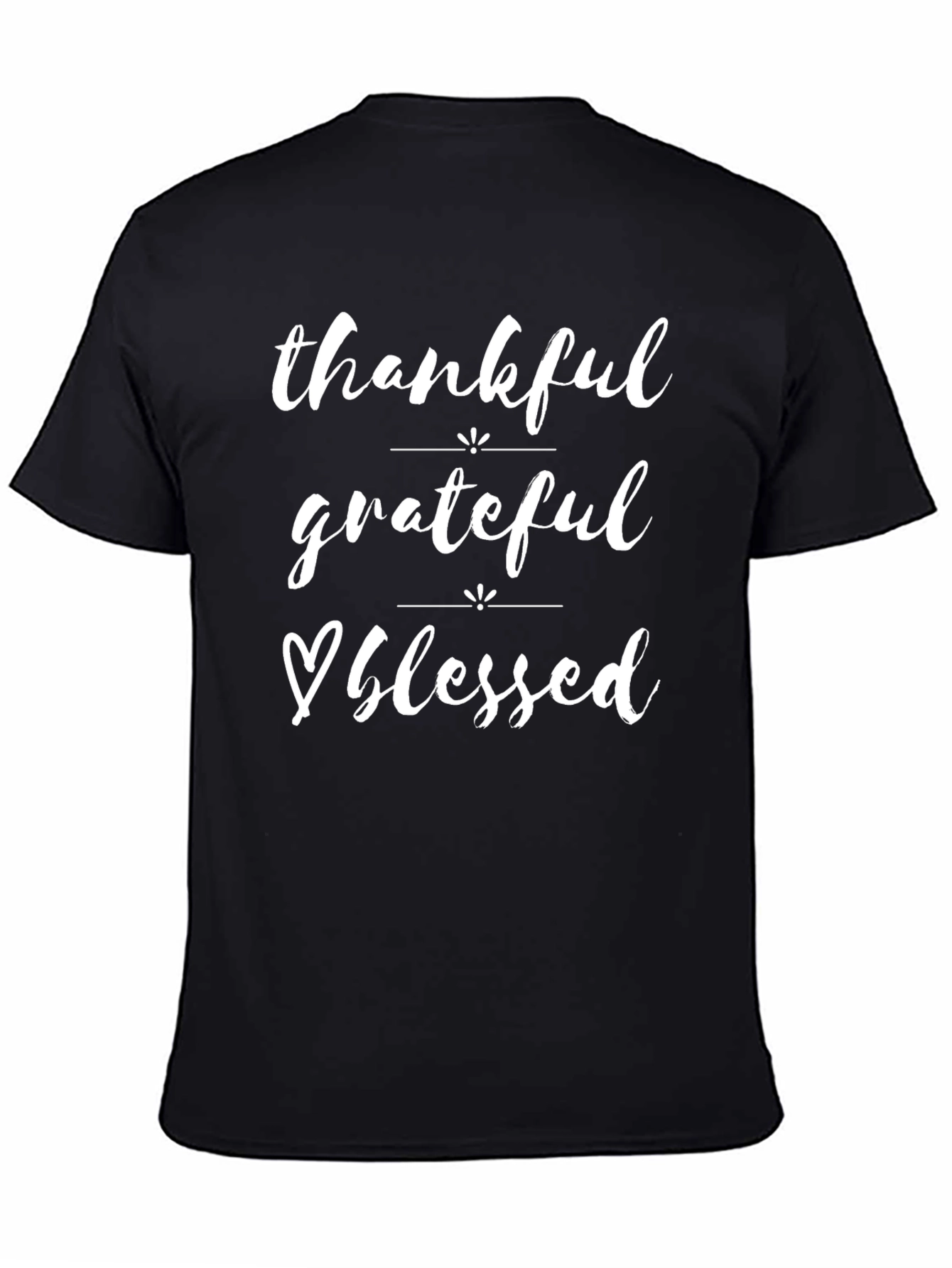Thankful Grateful Blessed Graphic Tee Shirt