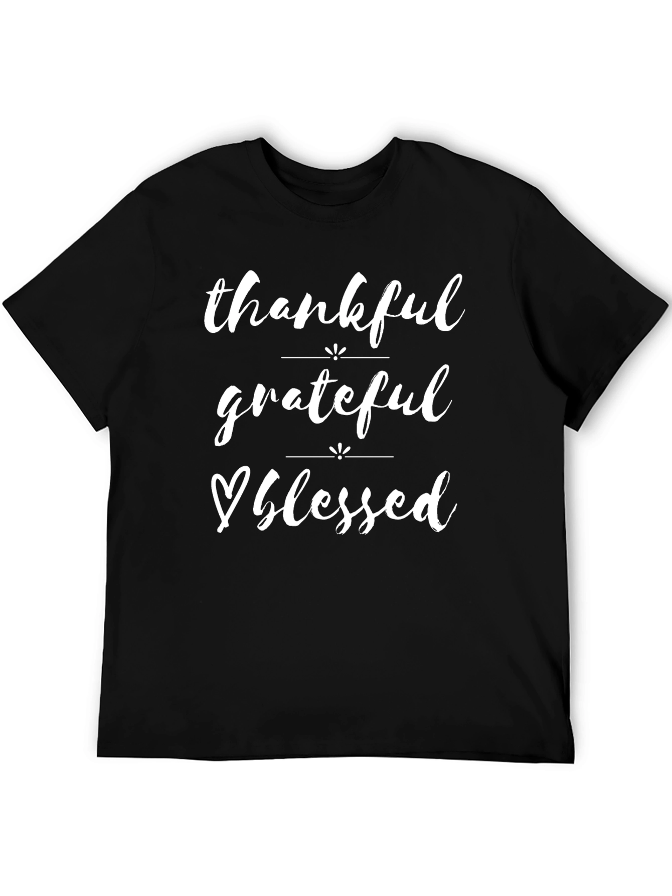 Thankful Grateful Blessed Graphic Tee Shirt