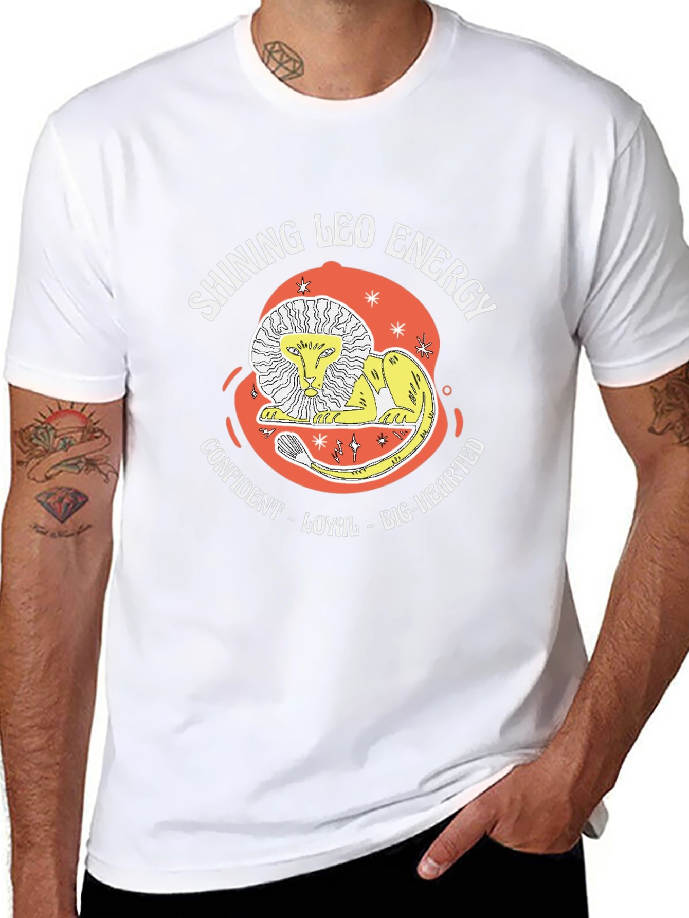 Shining Leo Energy Graphic Tee - Zodiac T-Shirt