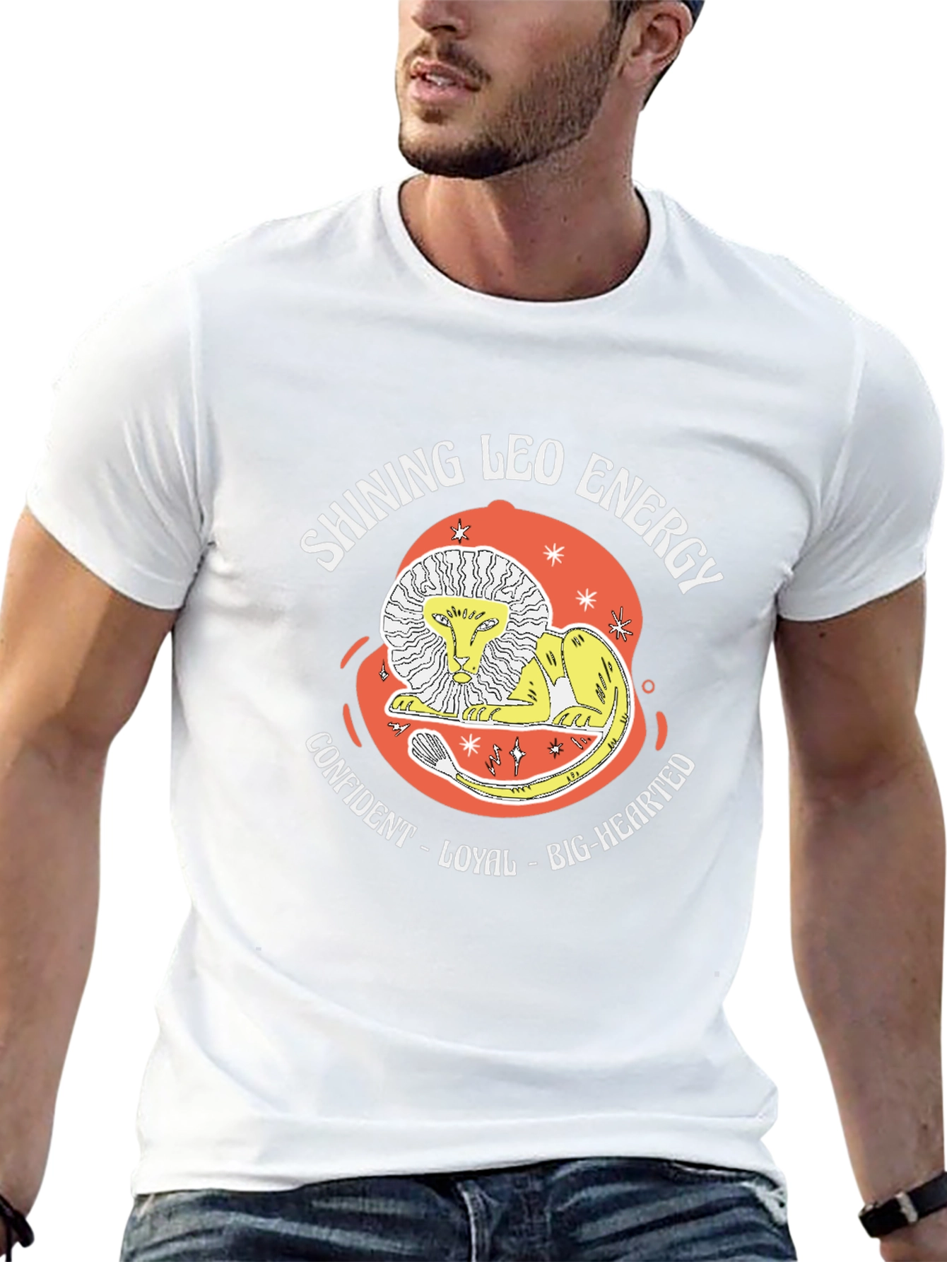 Shining Leo Energy Graphic Tee - Zodiac T-Shirt
