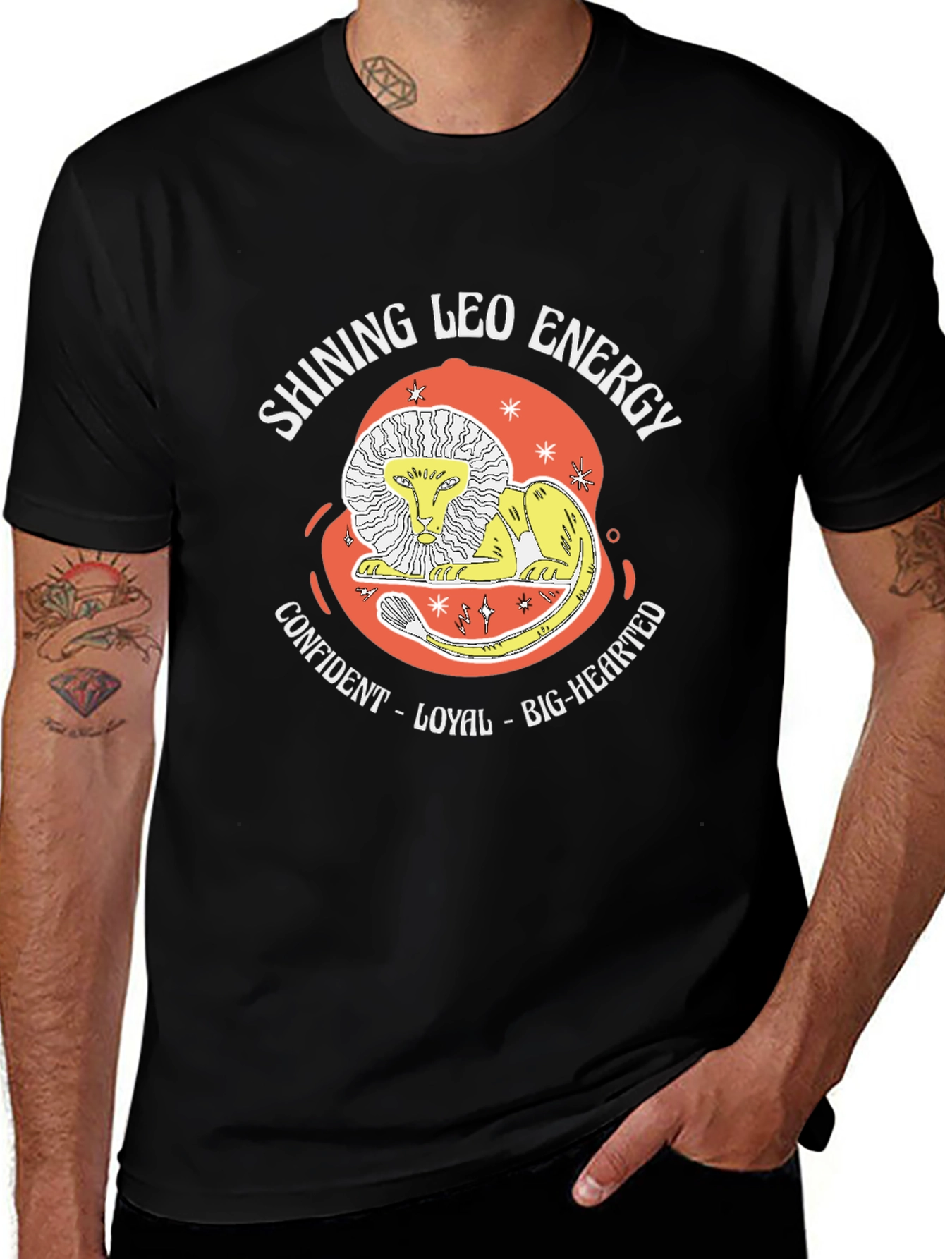Shining Leo Energy Graphic Tee - Zodiac T-Shirt
