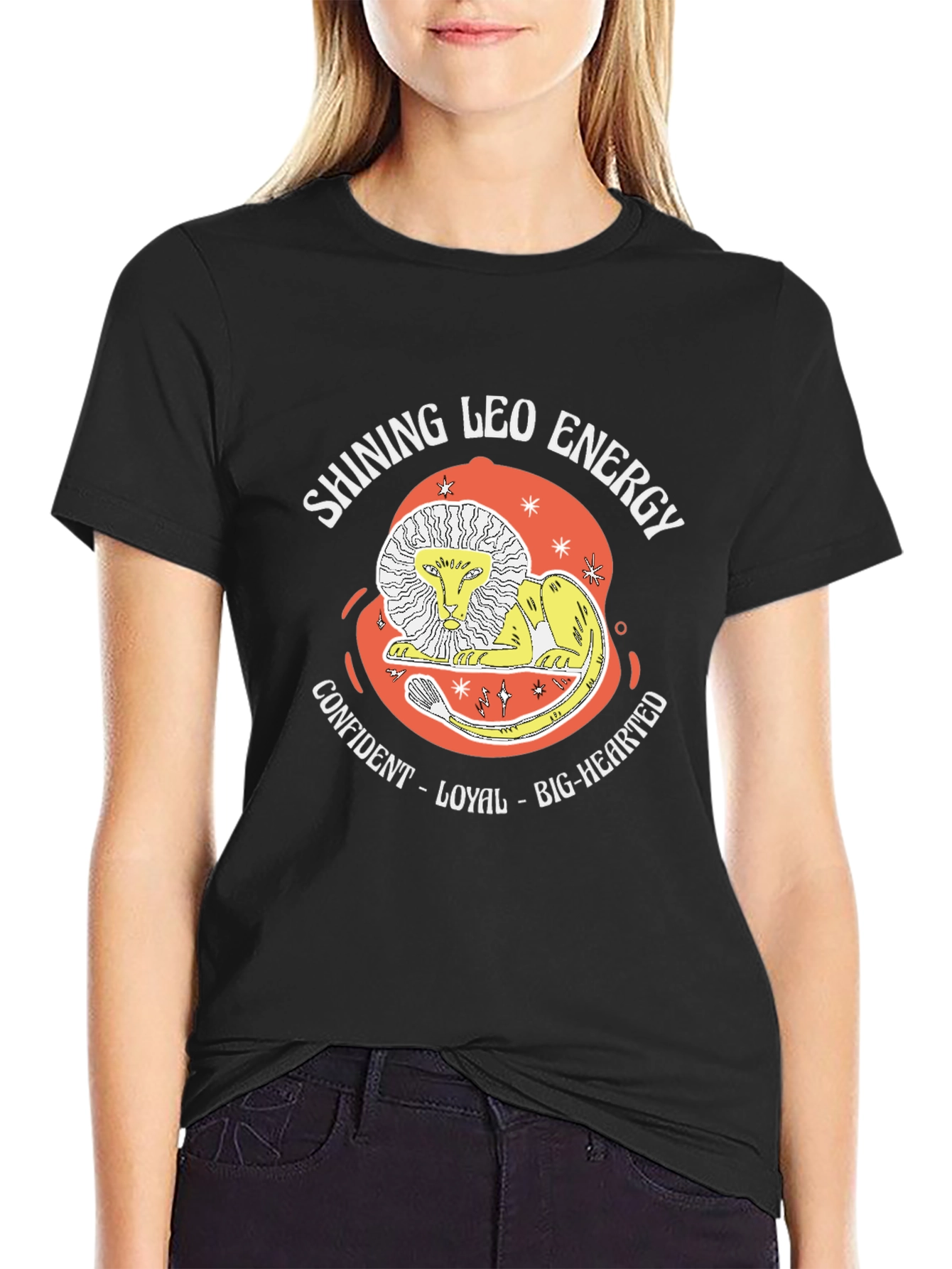 Shining Leo Energy Graphic Tee - Zodiac T-Shirt