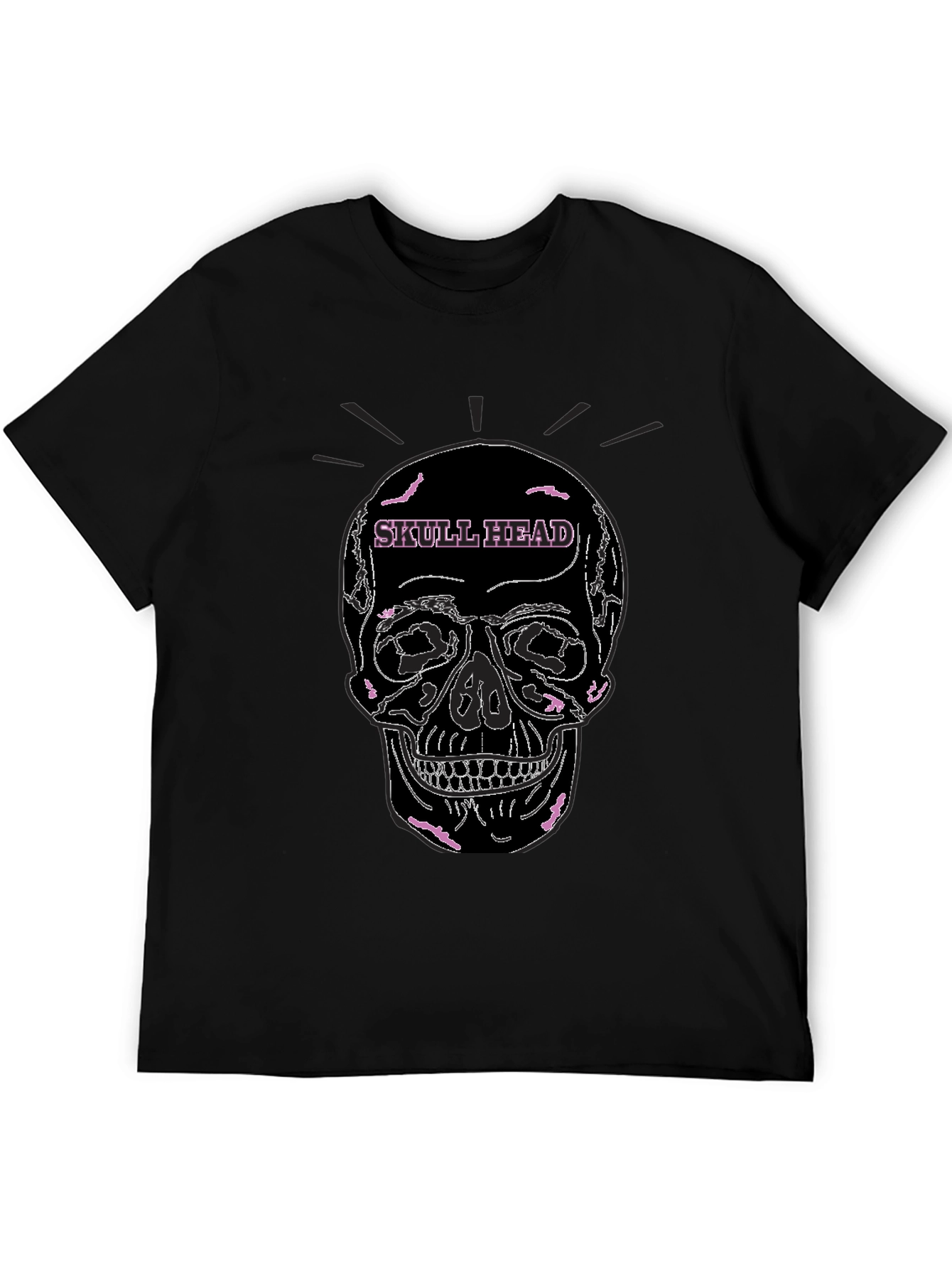 Skull Head Graphic Tee - Edgy Streetwear