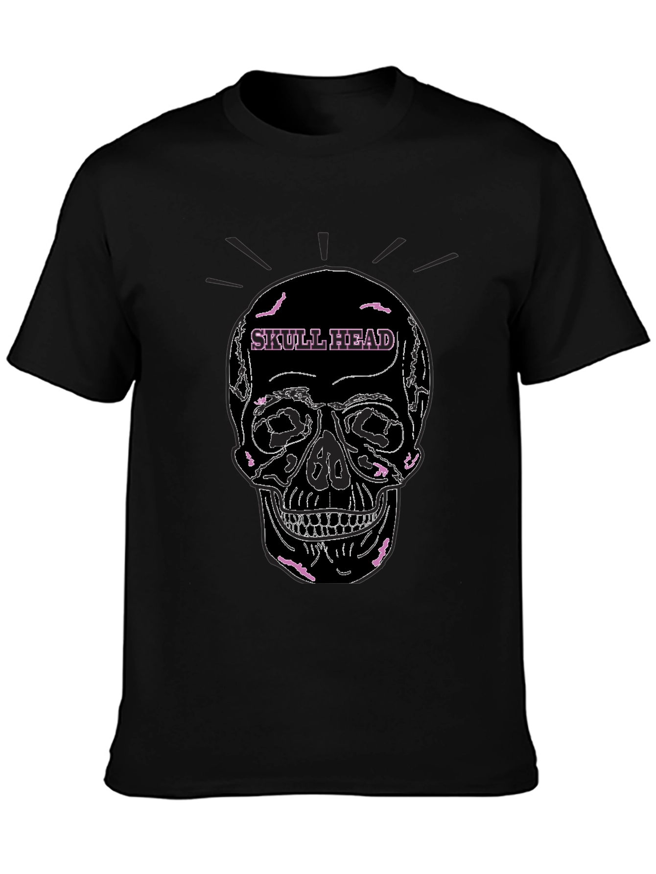 Skull Head Graphic Tee - Edgy Streetwear