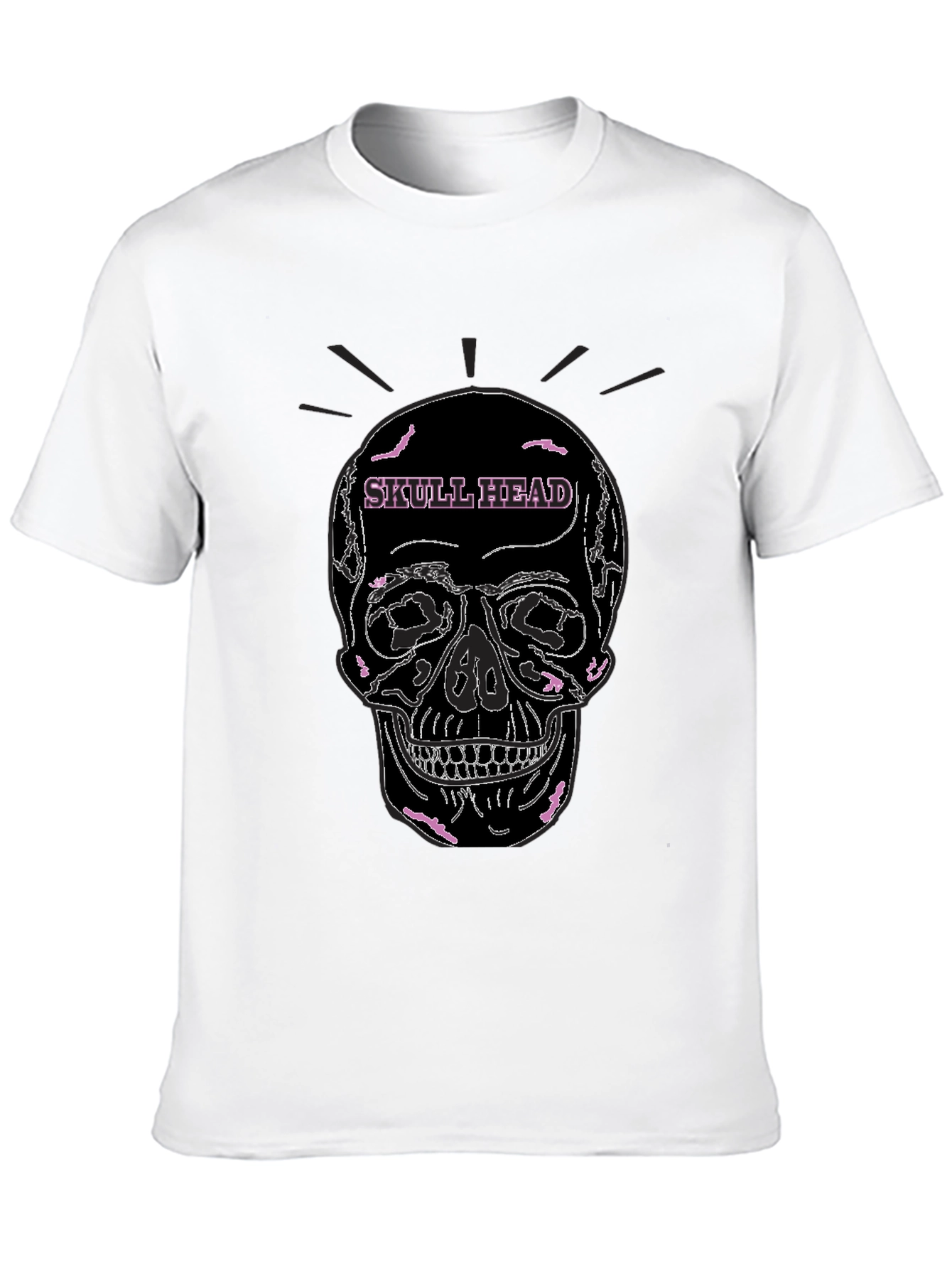 Skull Head Graphic Tee - Edgy Streetwear