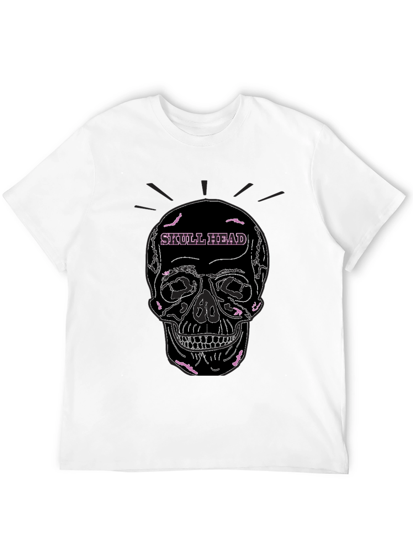 Skull Head Graphic Tee - Edgy Streetwear