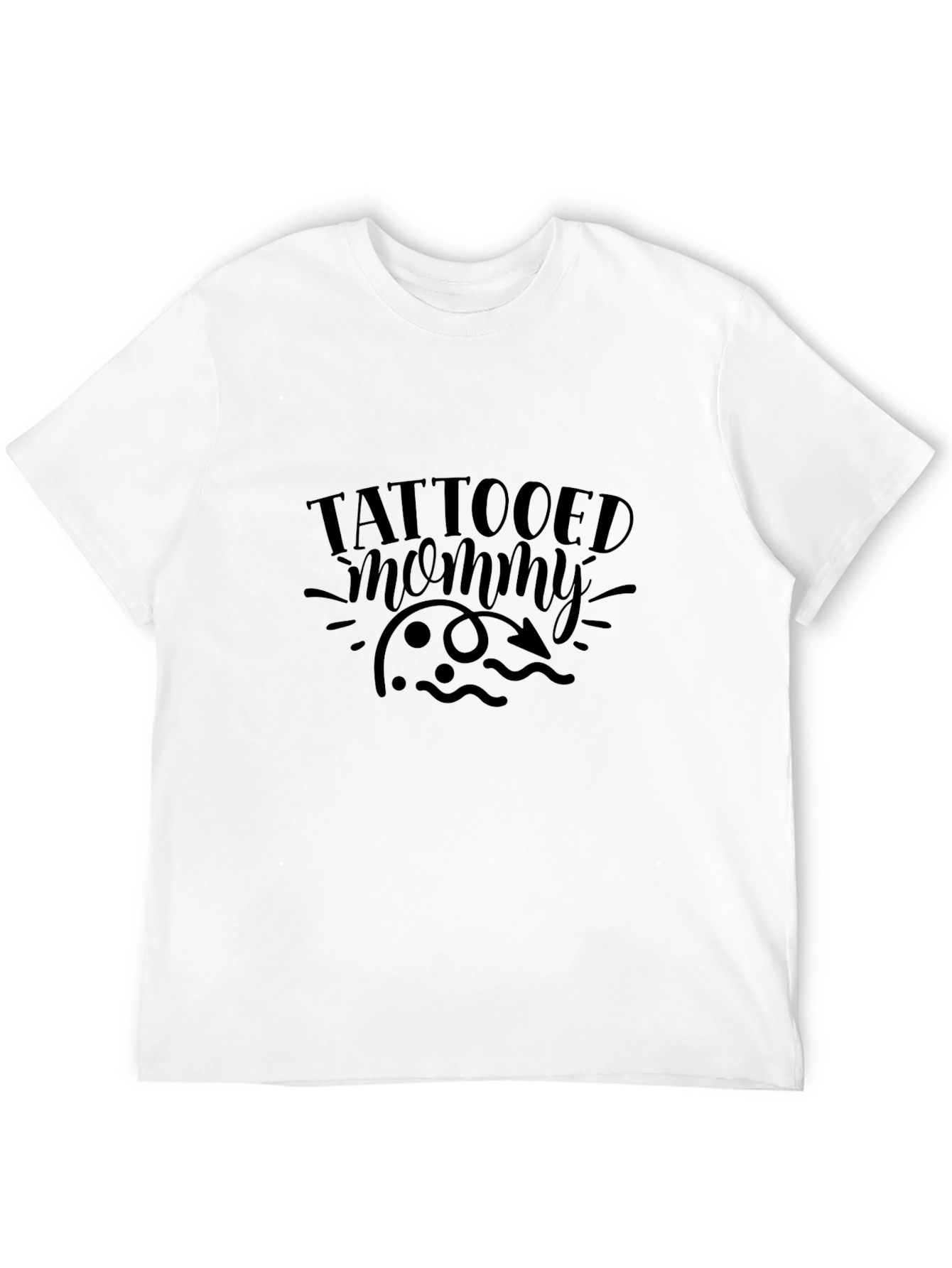 Tattooed Mommy Black Tee - Stylish & Edgy