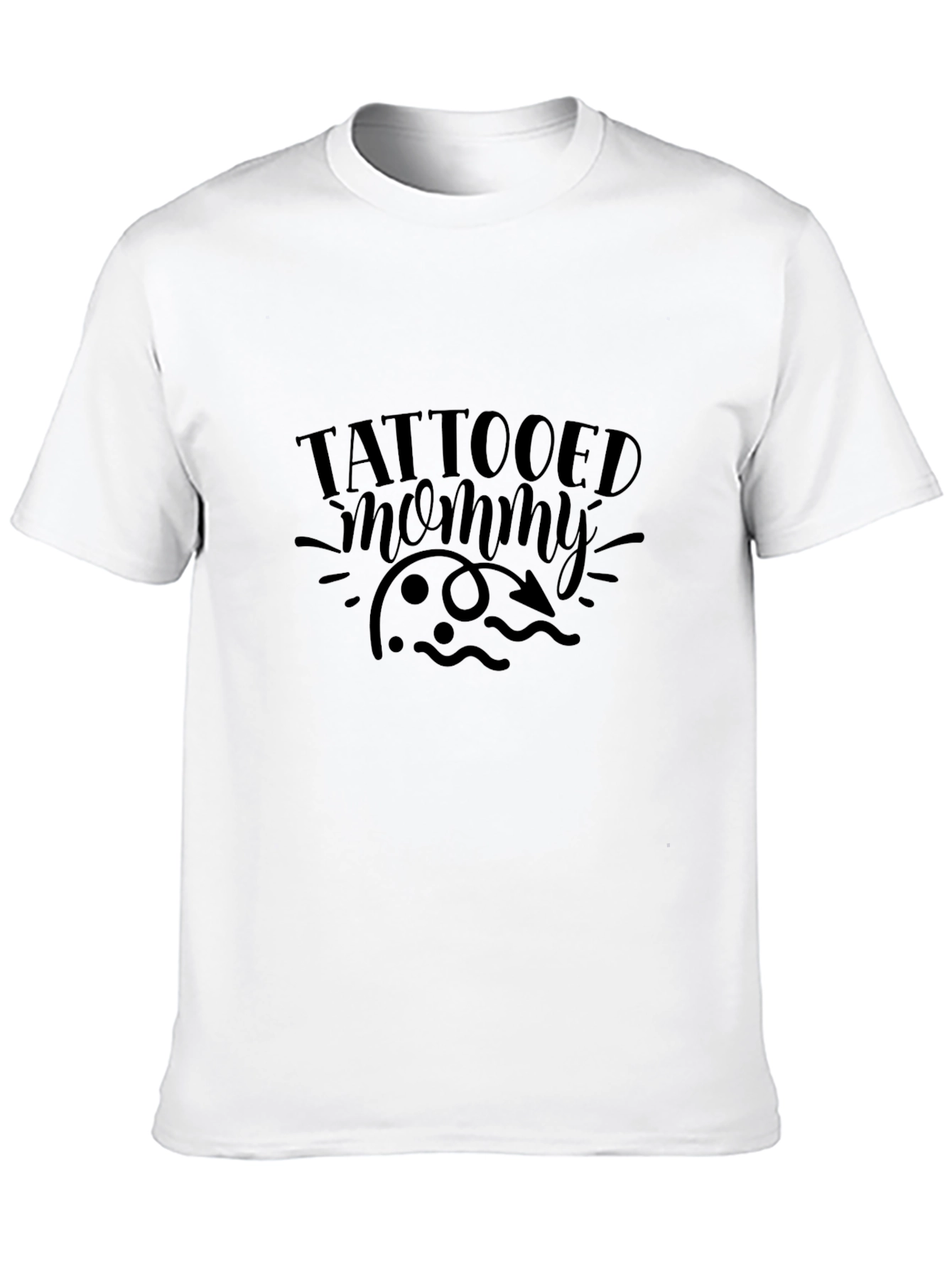 Tattooed Mommy Black Tee - Stylish & Edgy
