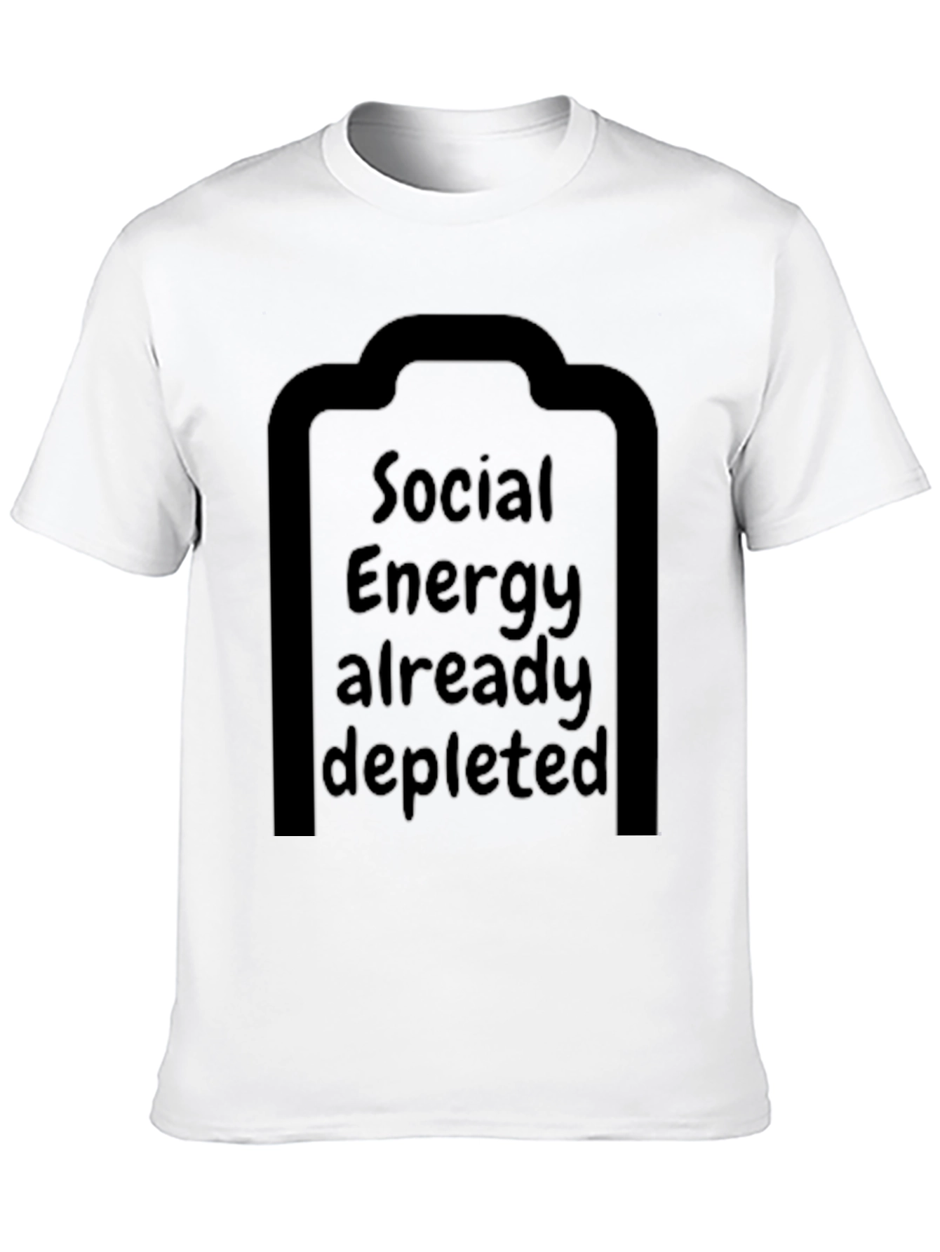Social Energy Depleted T-Shirt