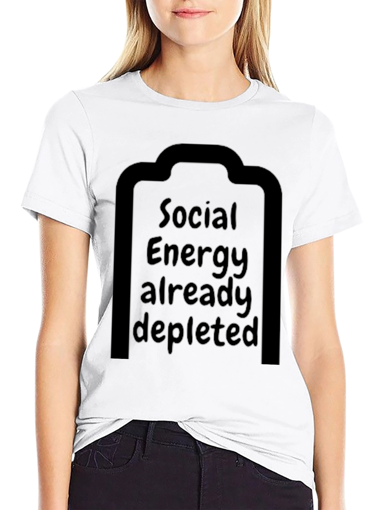 Social Energy Depleted T-Shirt