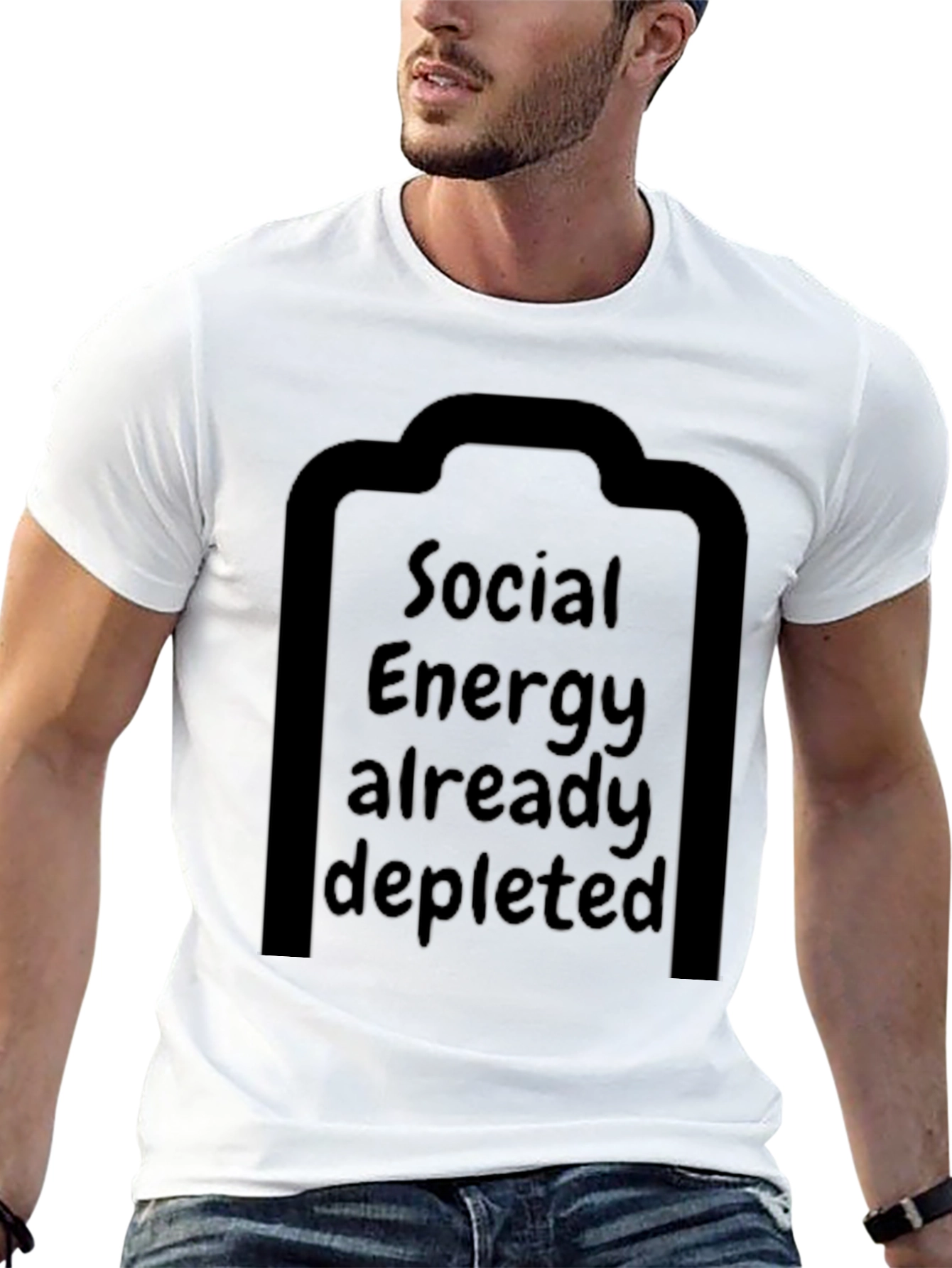 Social Energy Depleted T-Shirt