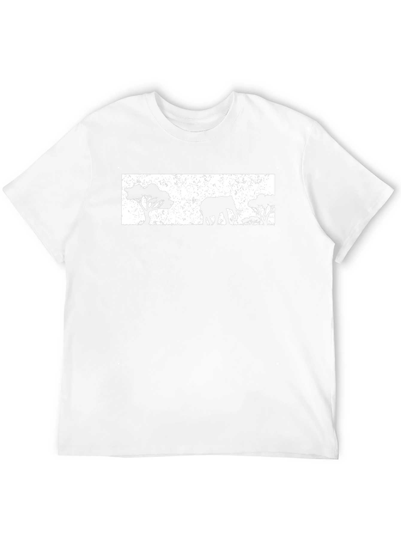 Elephant Silhouette Graphic Tee - Unisex Black T-Shirt
