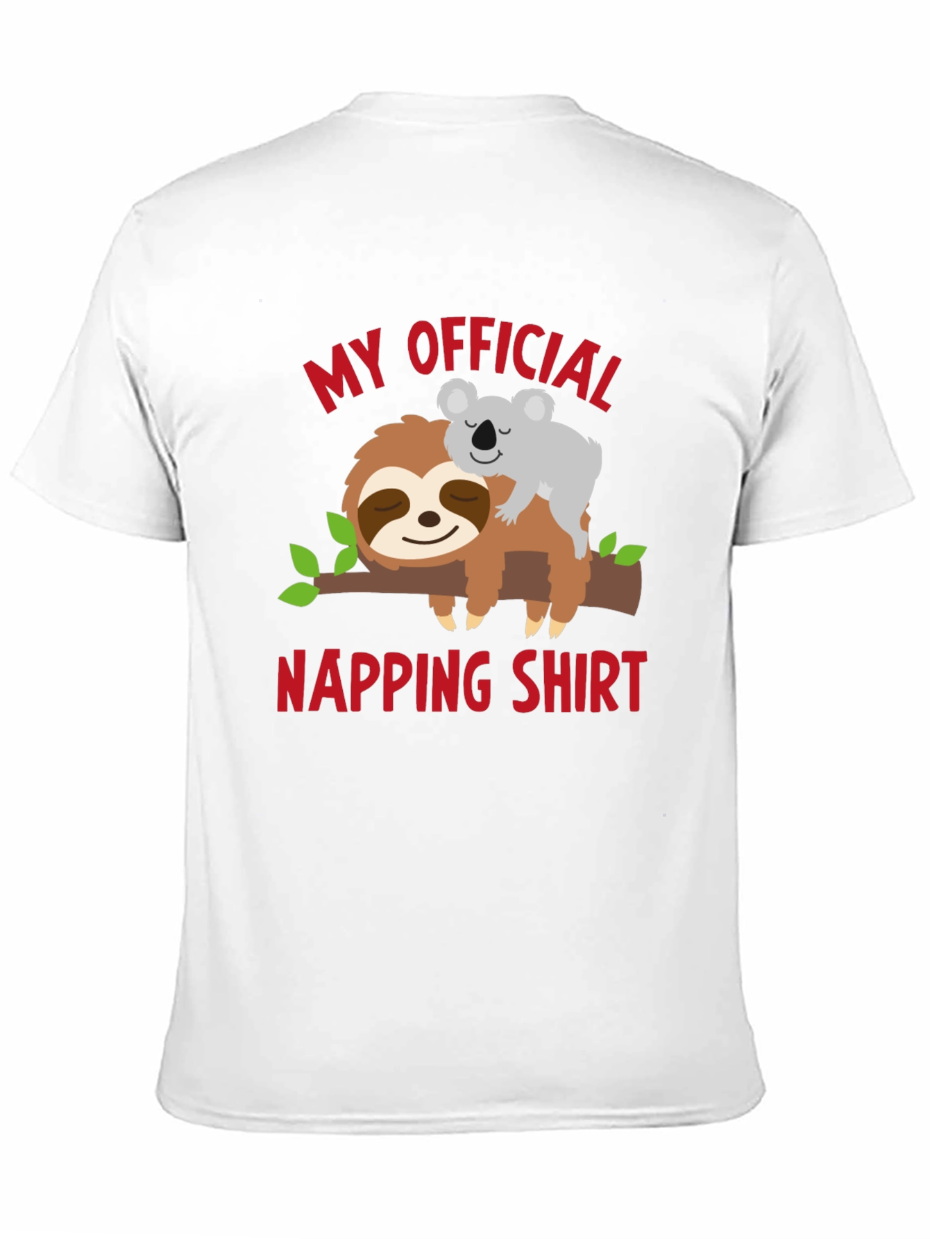My Official Napping Shirt Sloth & Koala T-Shirt