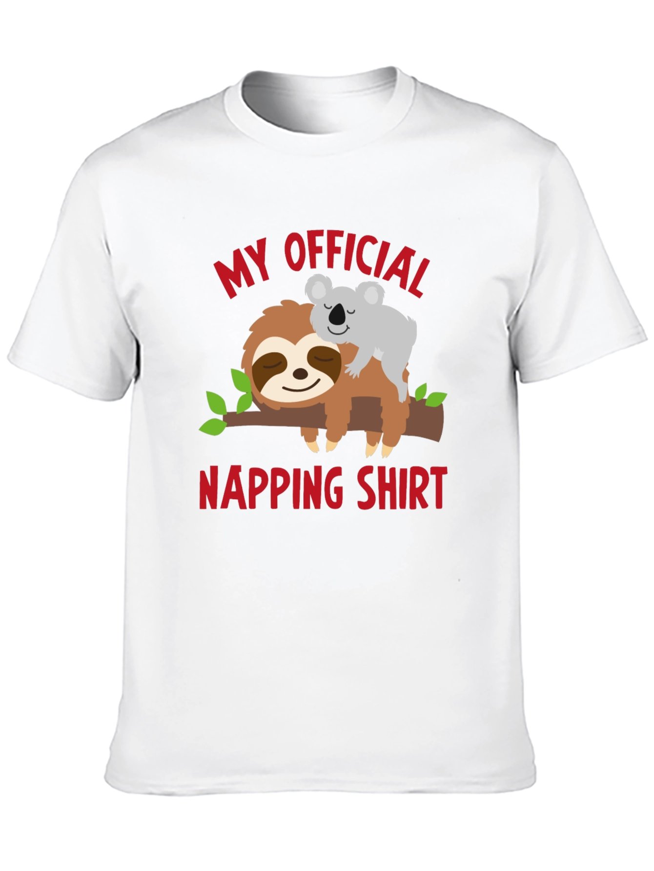 My Official Napping Shirt Sloth & Koala T-Shirt
