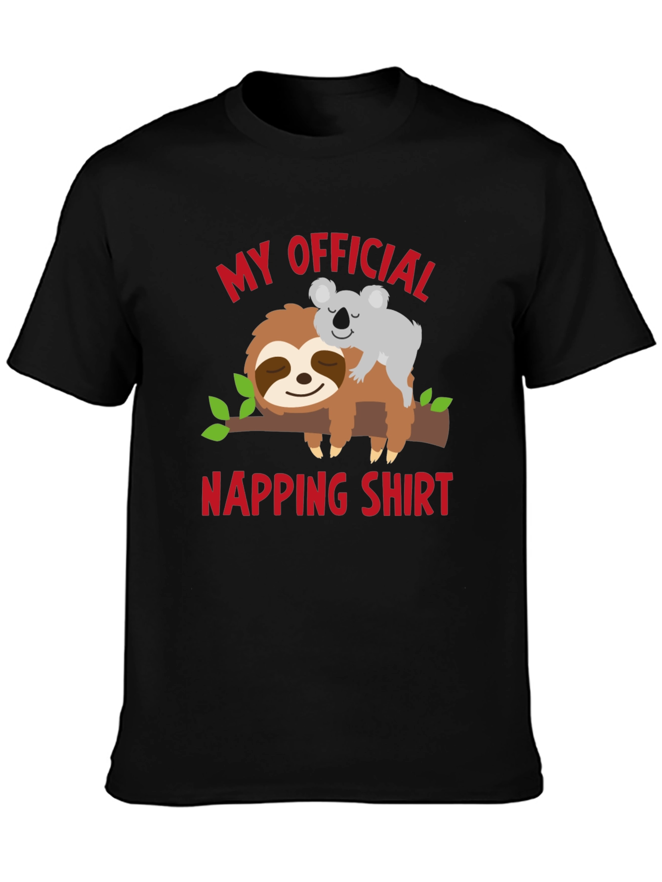 My Official Napping Shirt Sloth & Koala T-Shirt