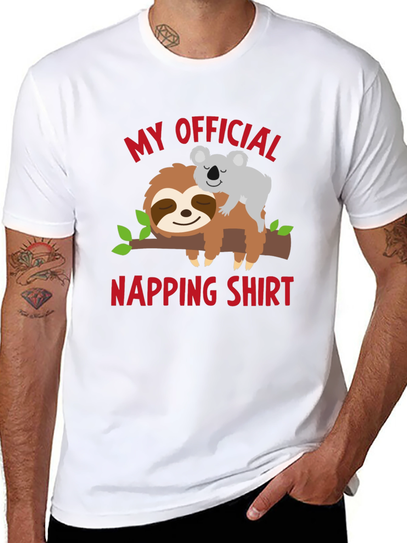My Official Napping Shirt Sloth & Koala T-Shirt