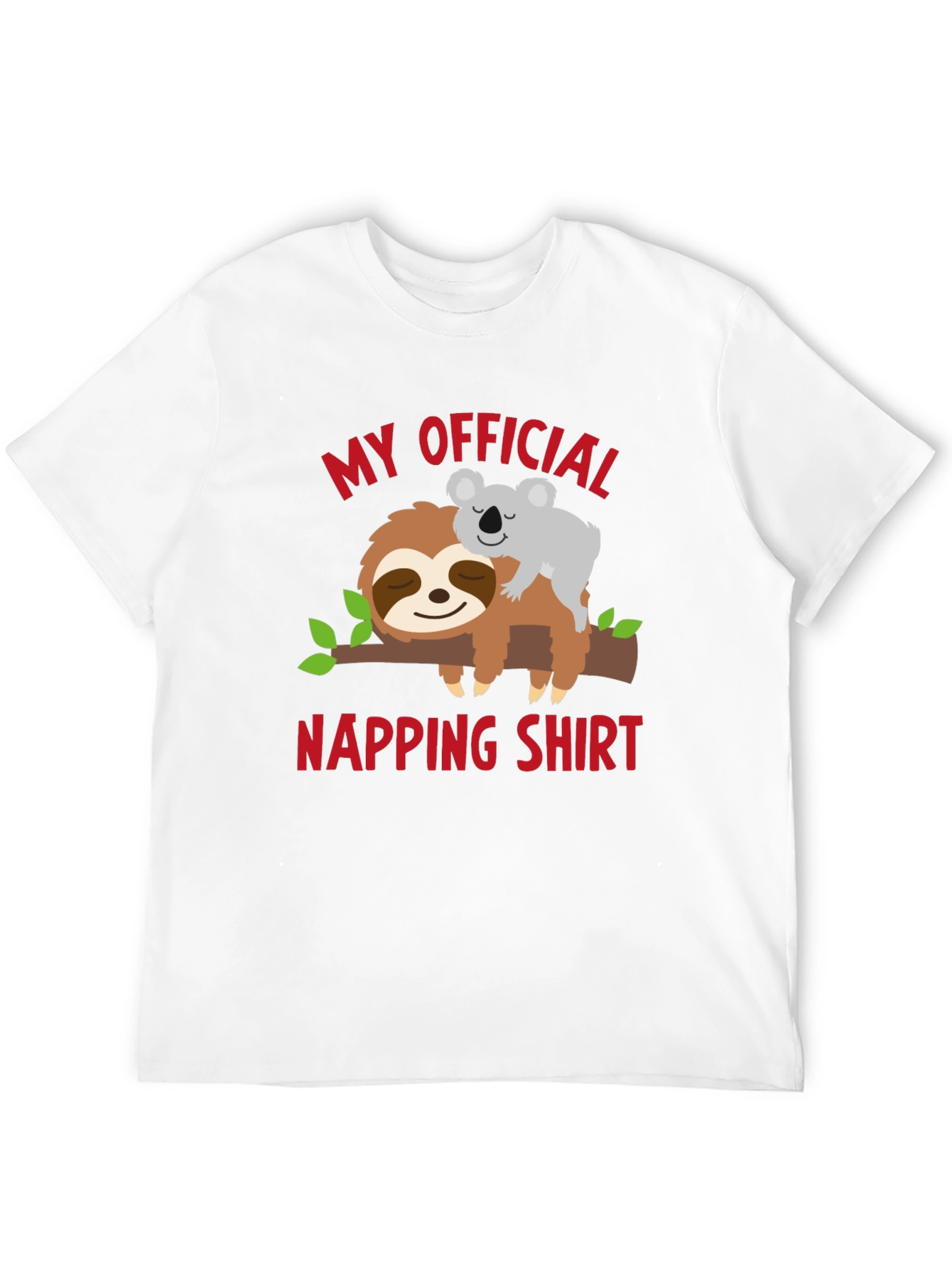 My Official Napping Shirt Sloth & Koala T-Shirt