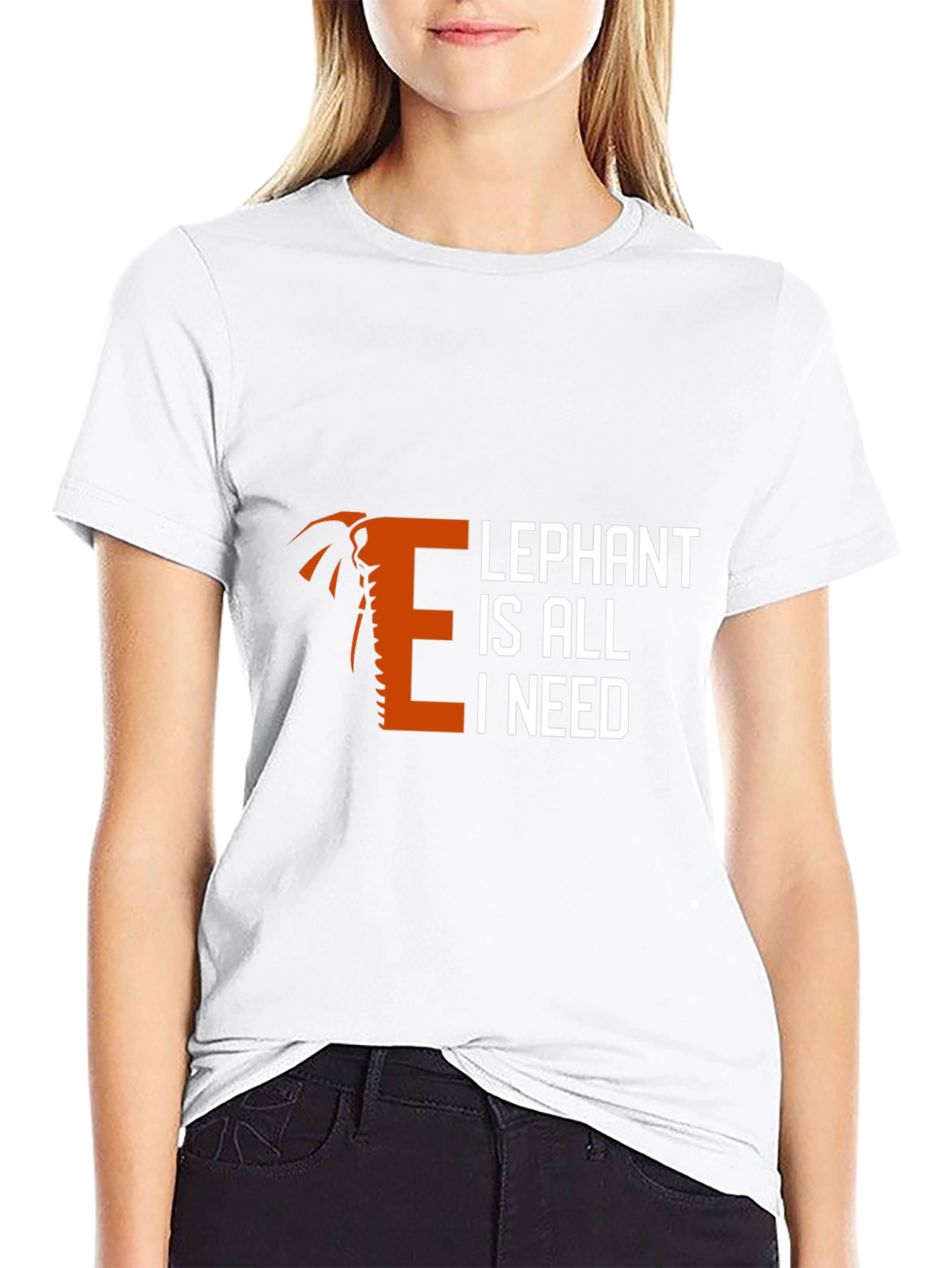 Elephant is All I Need Graphic T-Shirt