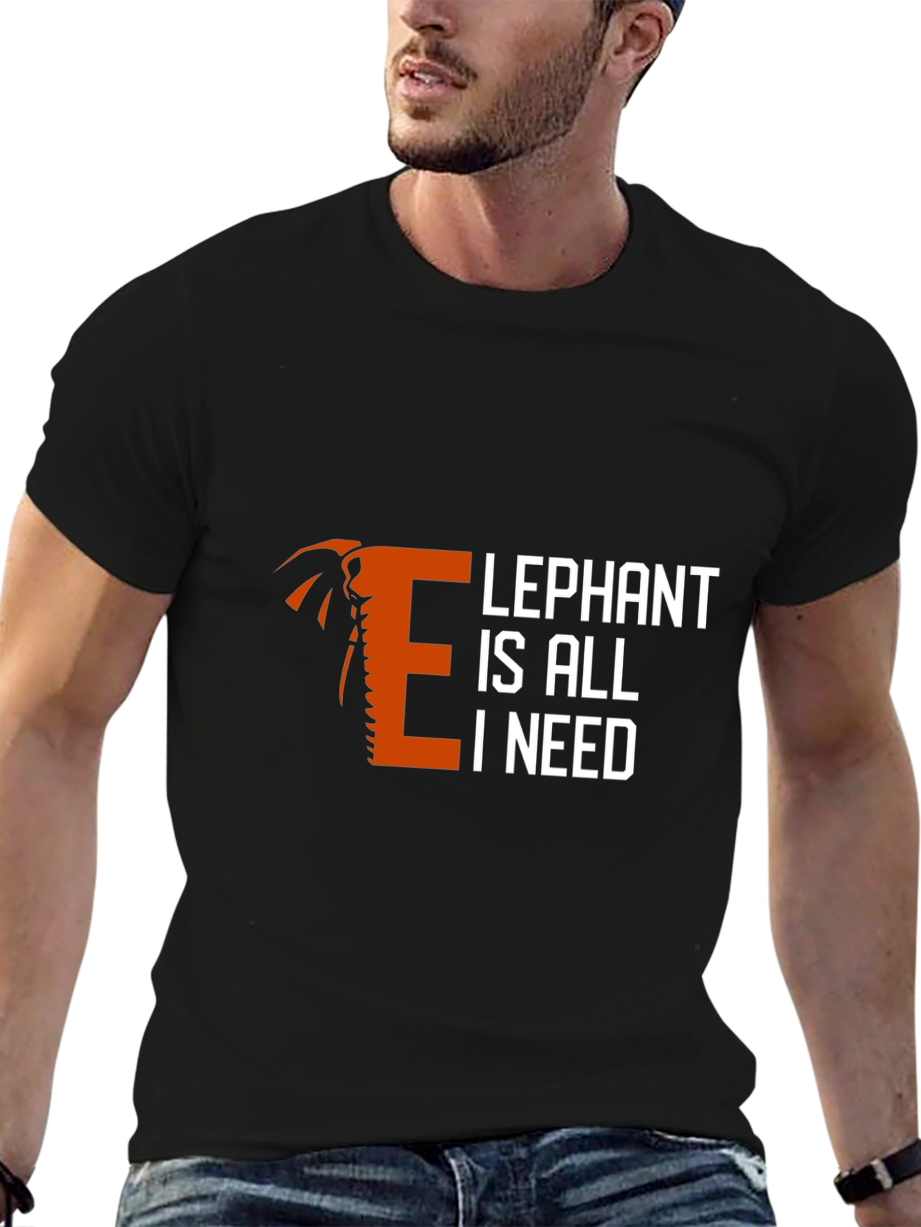 Elephant is All I Need Graphic T-Shirt