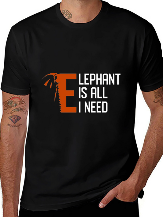 Elephant is All I Need Graphic T-Shirt