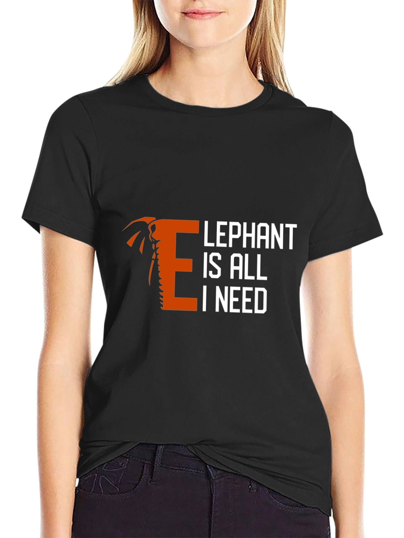 Elephant is All I Need Graphic T-Shirt