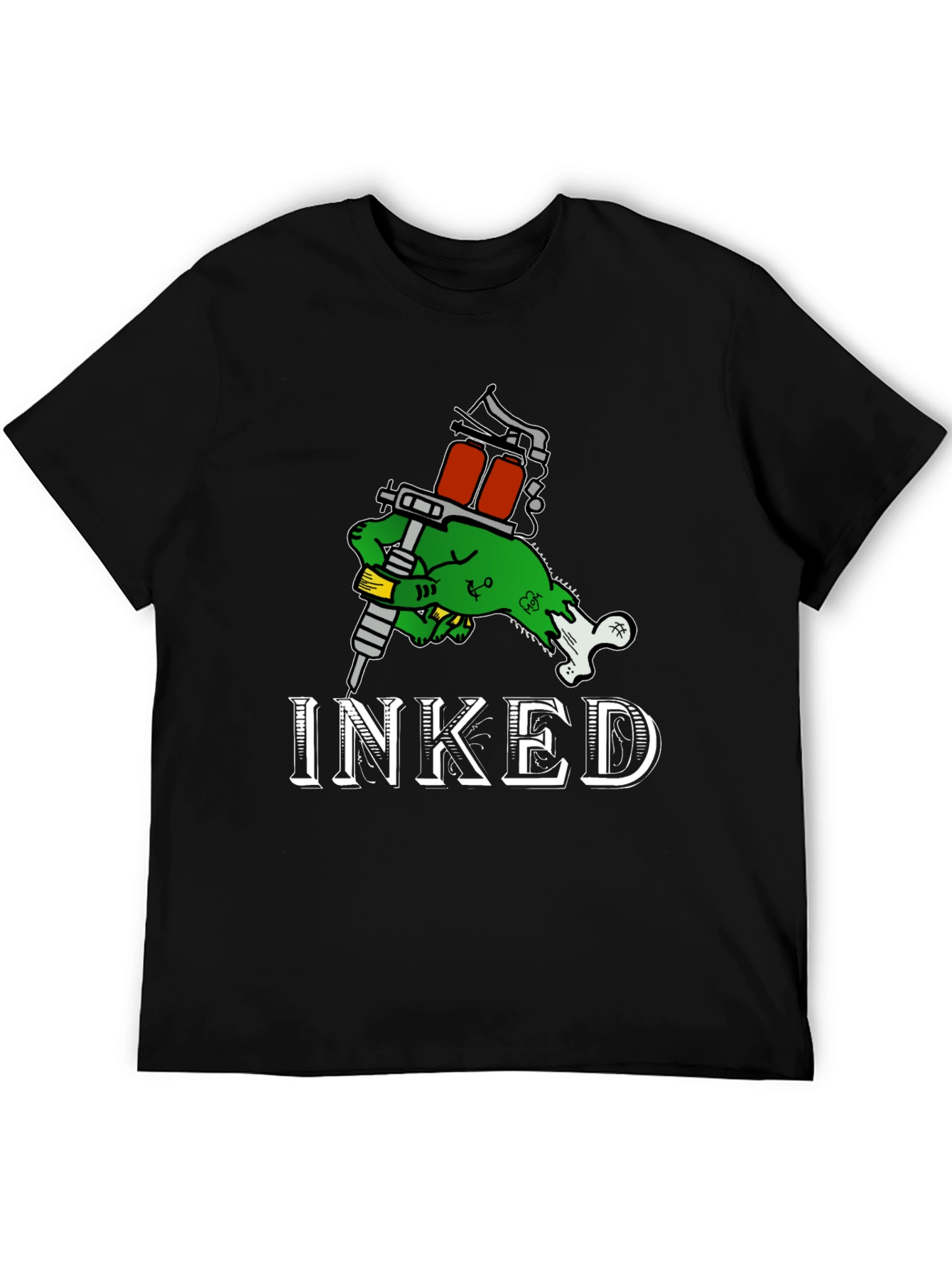 Inked Zombie Hand Tattoo T-Shirt - Black