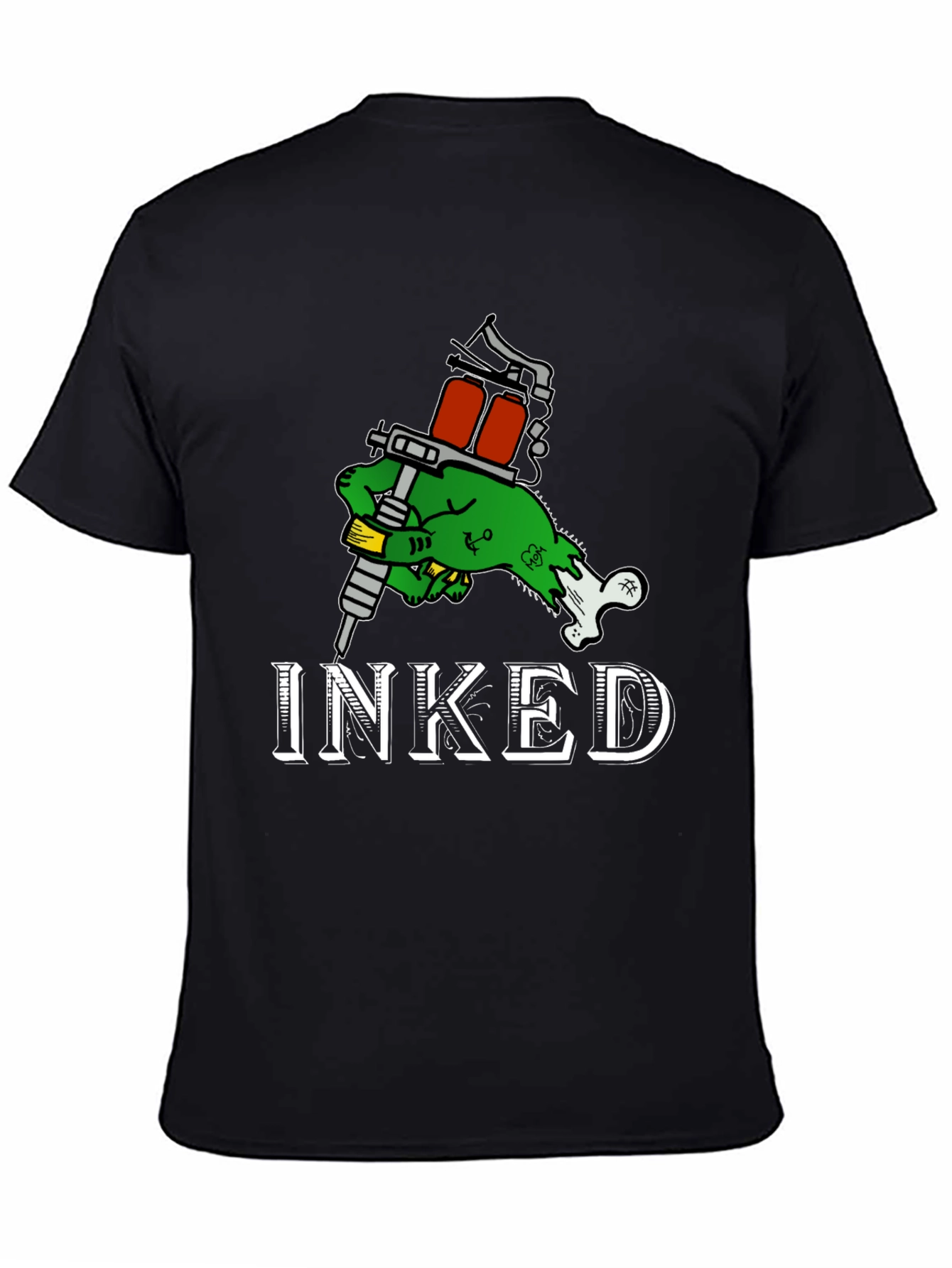 Inked Zombie Hand Tattoo T-Shirt - Black