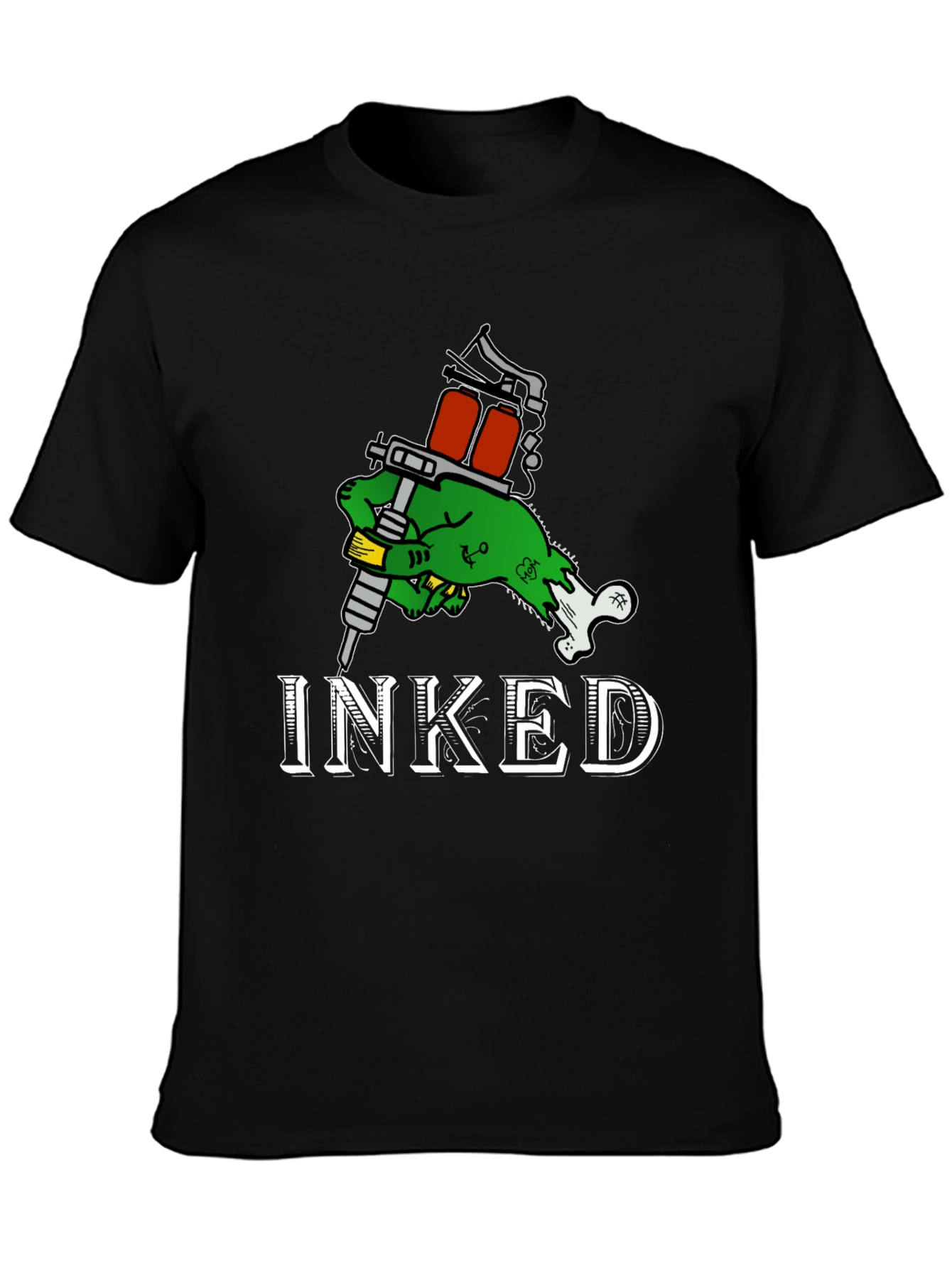 Inked Zombie Hand Tattoo T-Shirt - Black