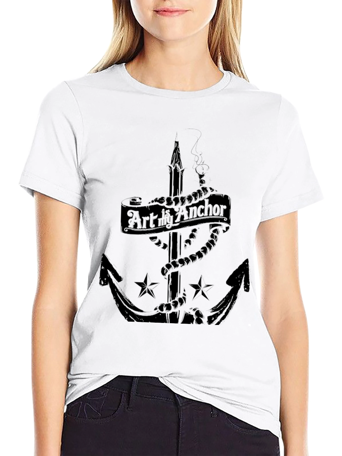 Art is My Anchor Graphic T-Shirt