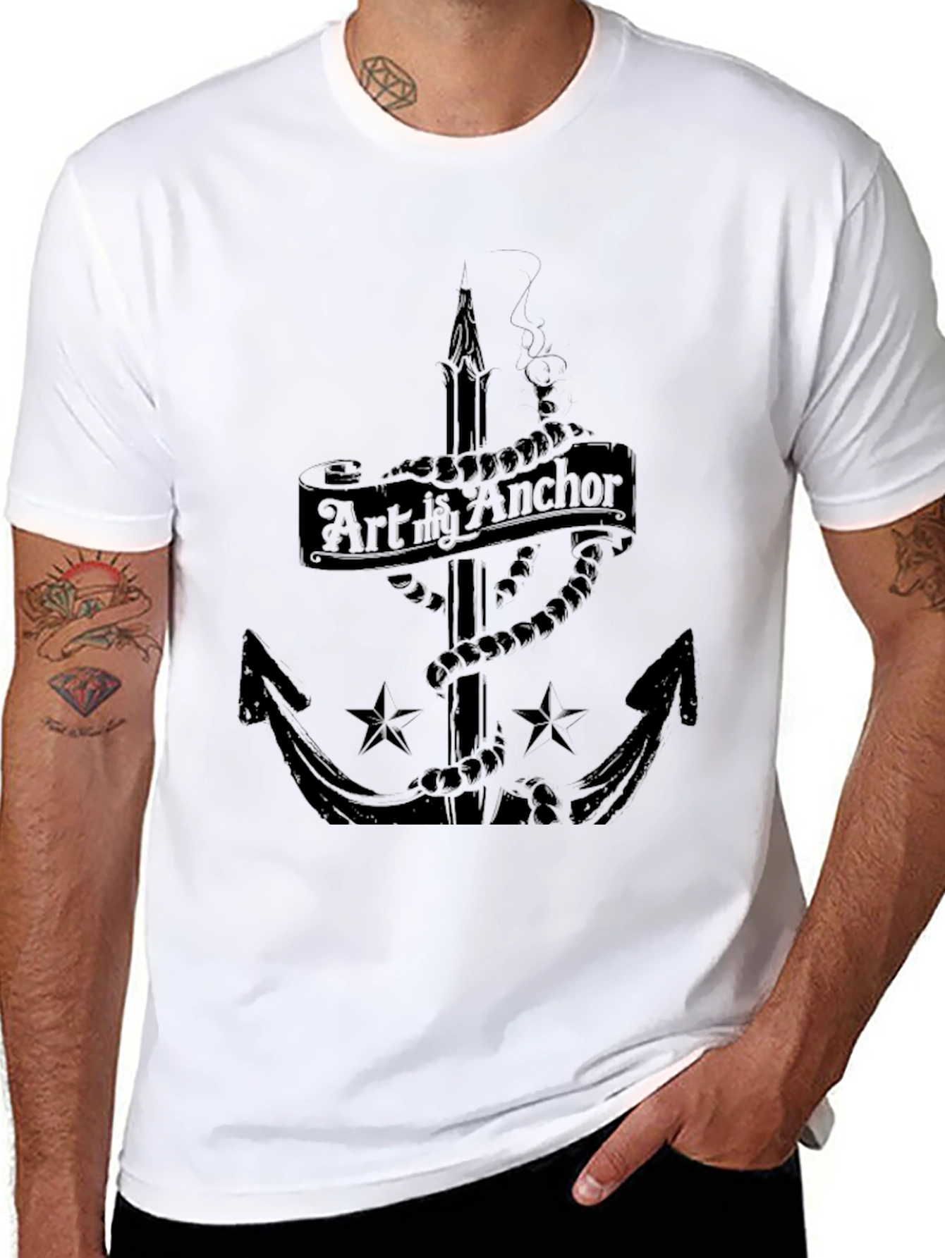 Art is My Anchor Graphic T-Shirt