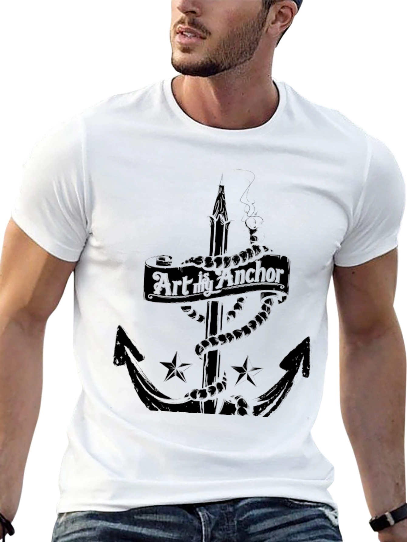 Art is My Anchor Graphic T-Shirt