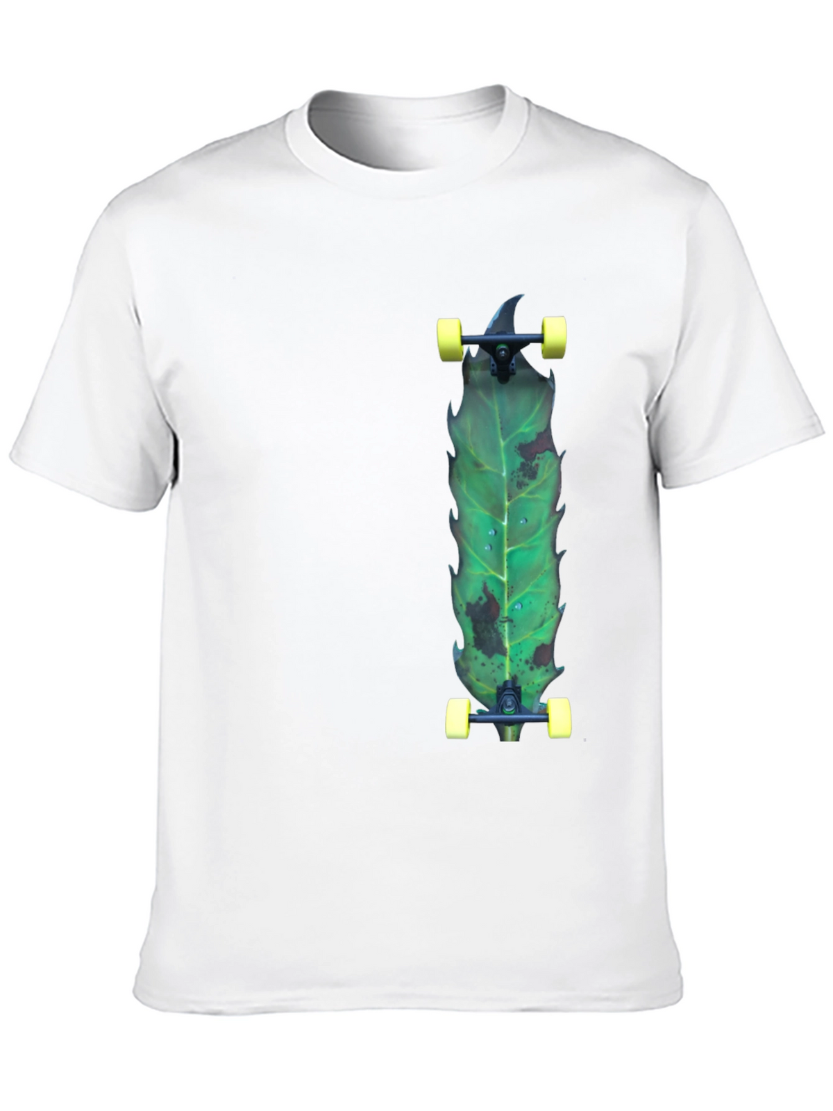 Leaf Skateboard T-Shirt - Unique Graphic Tee