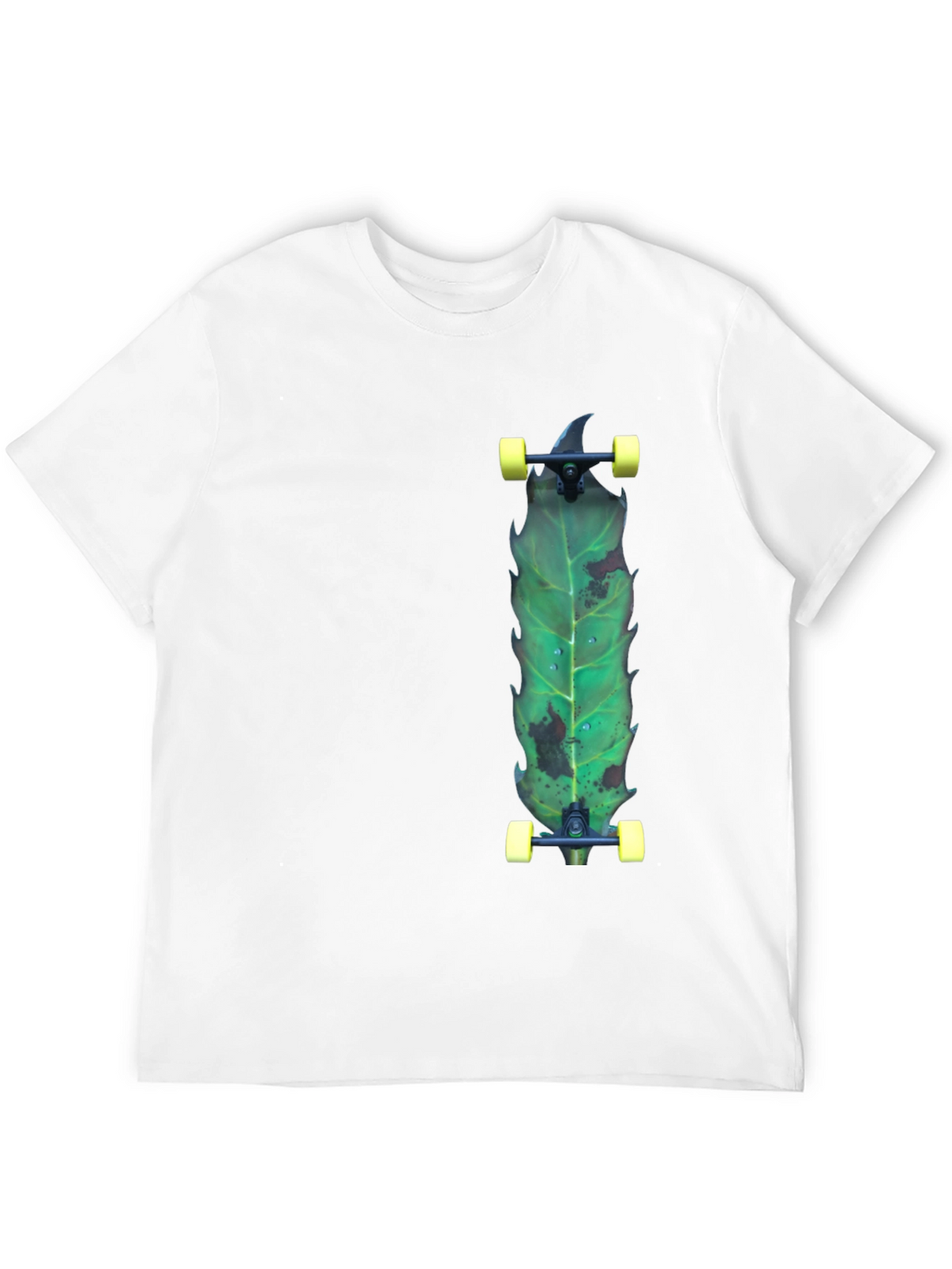 Leaf Skateboard T-Shirt - Unique Graphic Tee