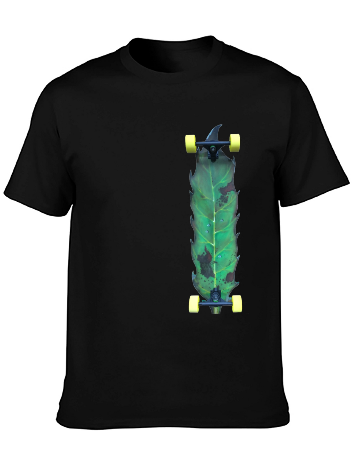 Leaf Skateboard T-Shirt - Unique Graphic Tee